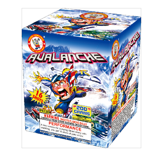 Avalanche 16 Shots Standard Aerial Standard Aerial Cakes (Up to 200 Grams)