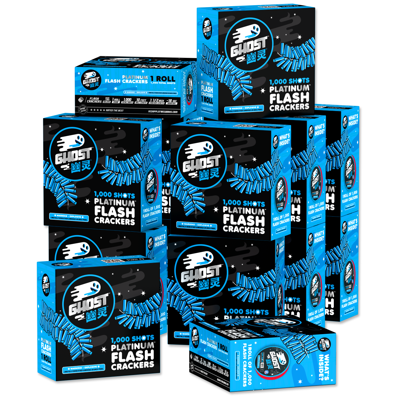 1000-Shots Platinum® Flash Crackers Firecracker Rolls and Strips