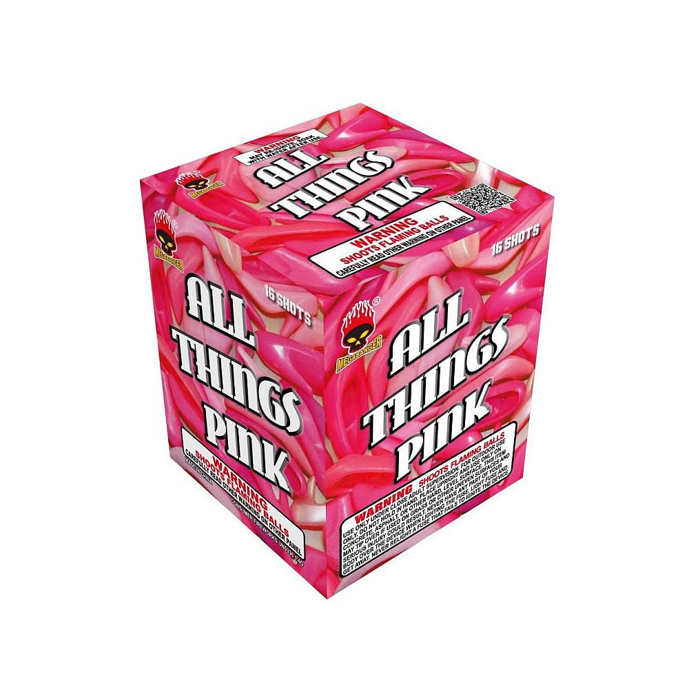 Back The Blue/All Things Pink 16 Shot Standard Aerial Standard Aerial Cakes (Up to 200 Grams)