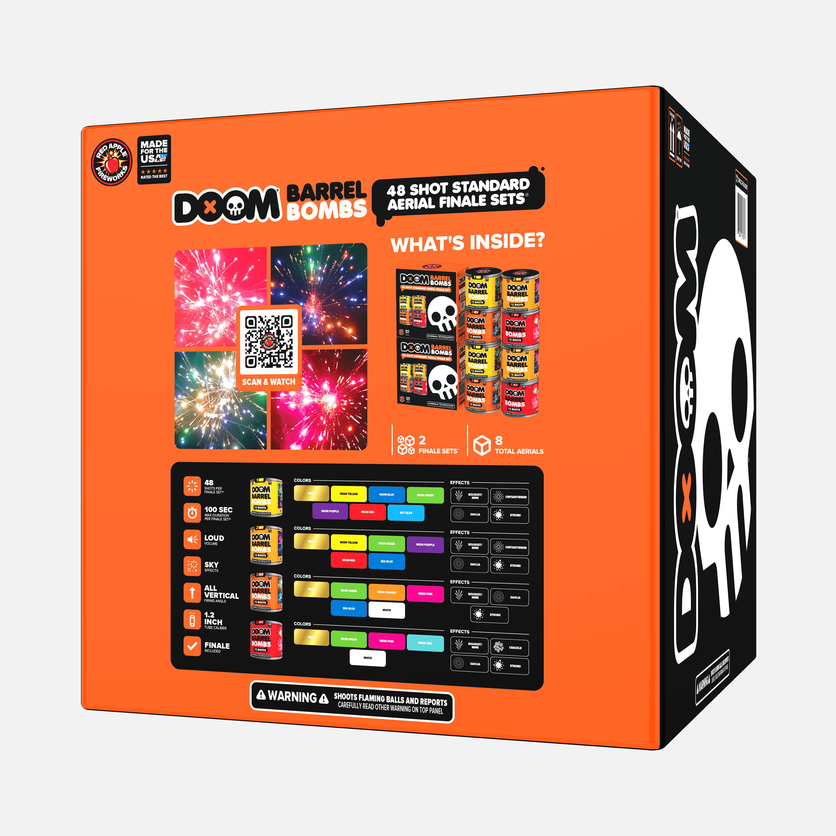 DOOM® Barrel Bombs® 48 Shot Standard Aerial Finale Sets®