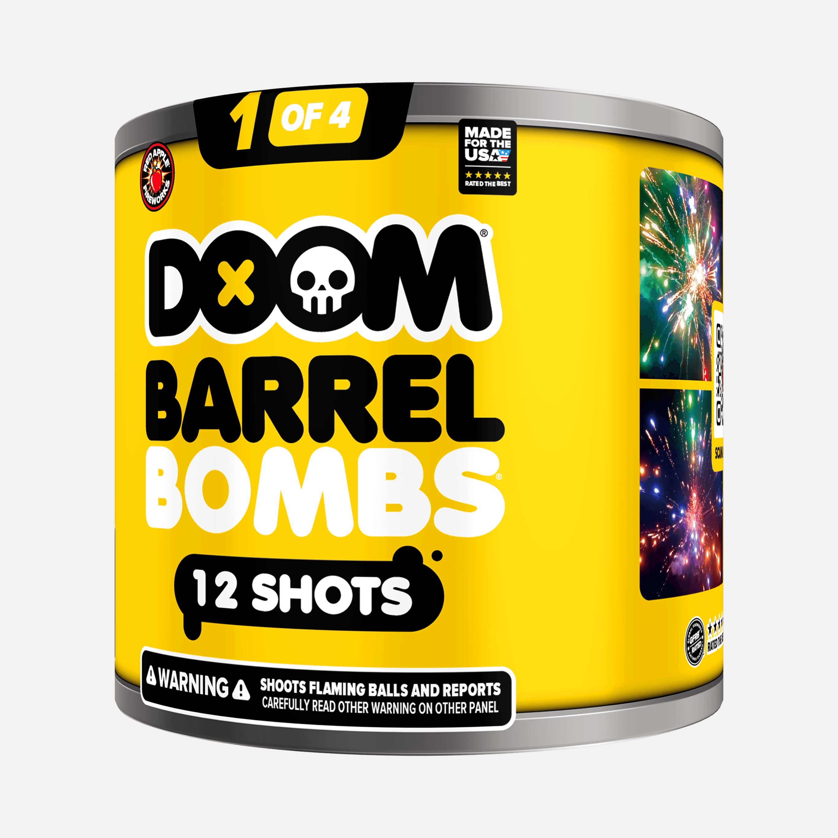 DOOM® Barrel Bombs® 48 Shot Standard Aerial Finale Sets®