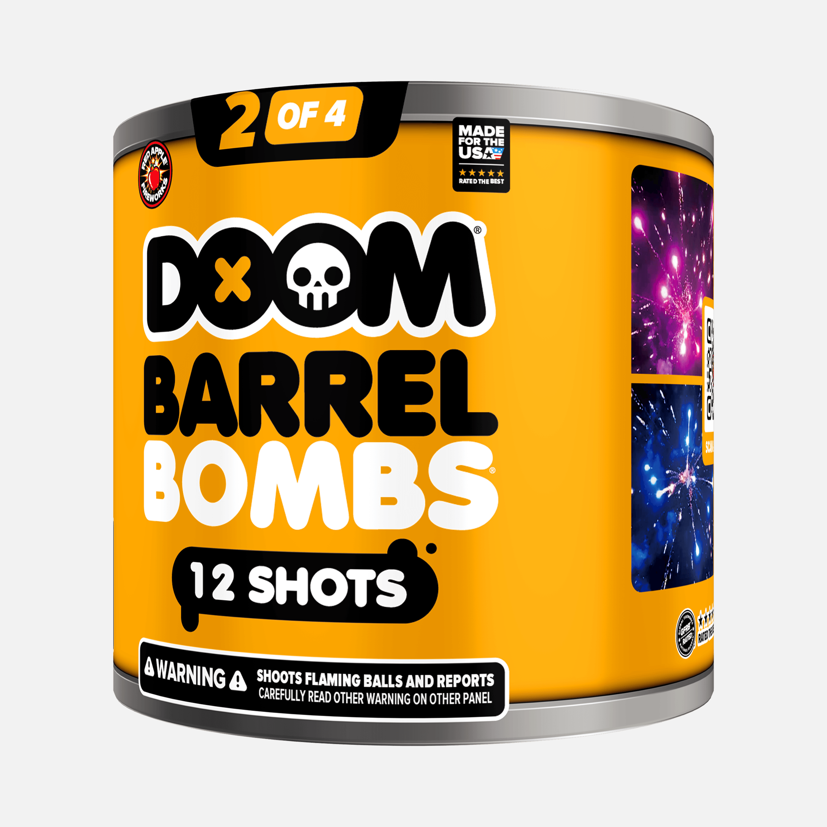 DOOM® Barrel Bombs® 48 Shot Standard Aerial Finale Sets®
