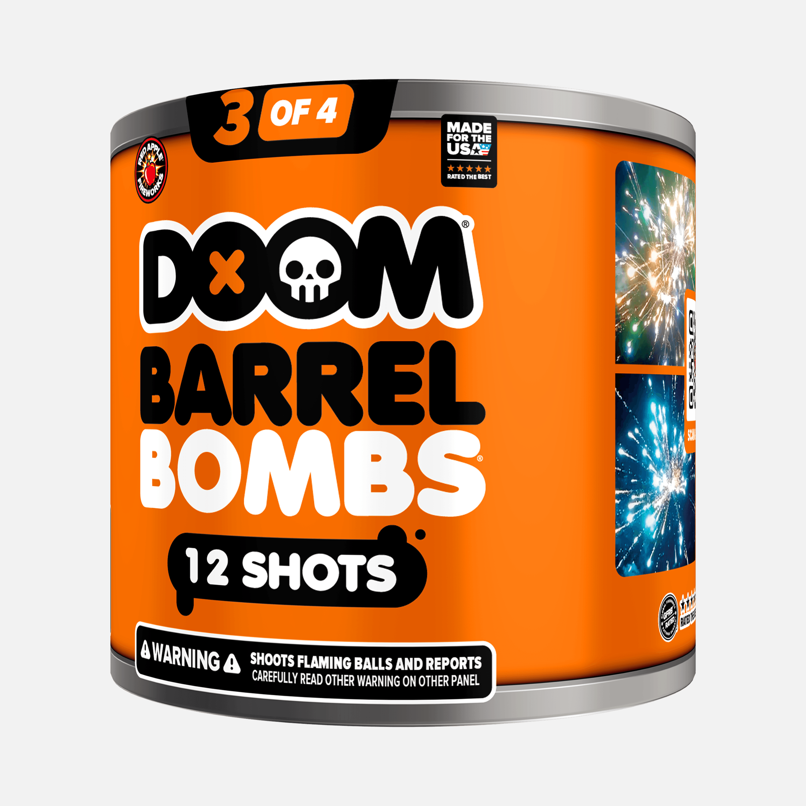 DOOM® Barrel Bombs® 48 Shot Standard Aerial Finale Sets®