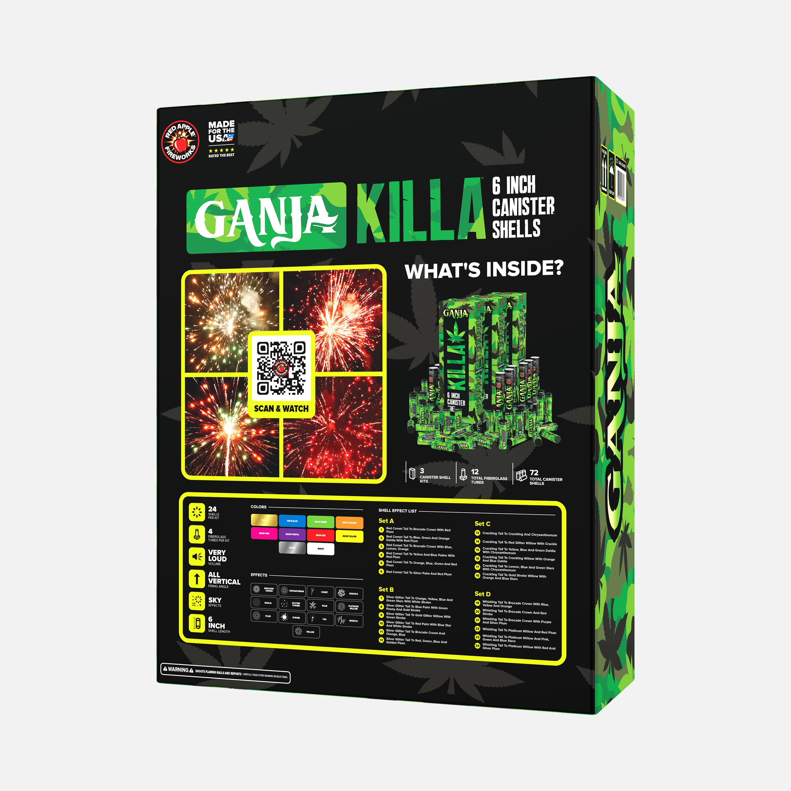 Ganja® Killa 6 Inch Canister Shells
