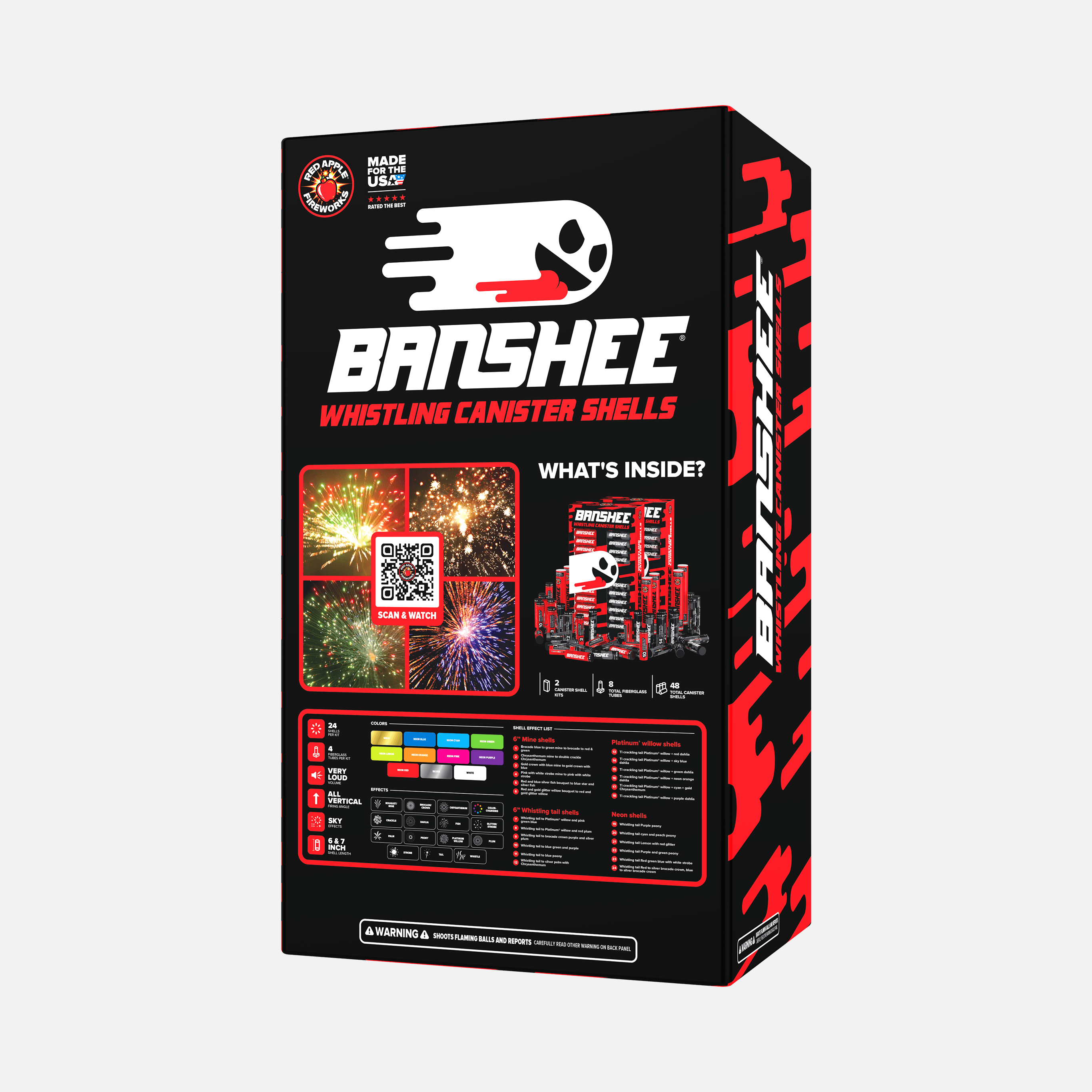 Bansheeâ„¢ 6 and 7 Inch Whistling Canister Shells