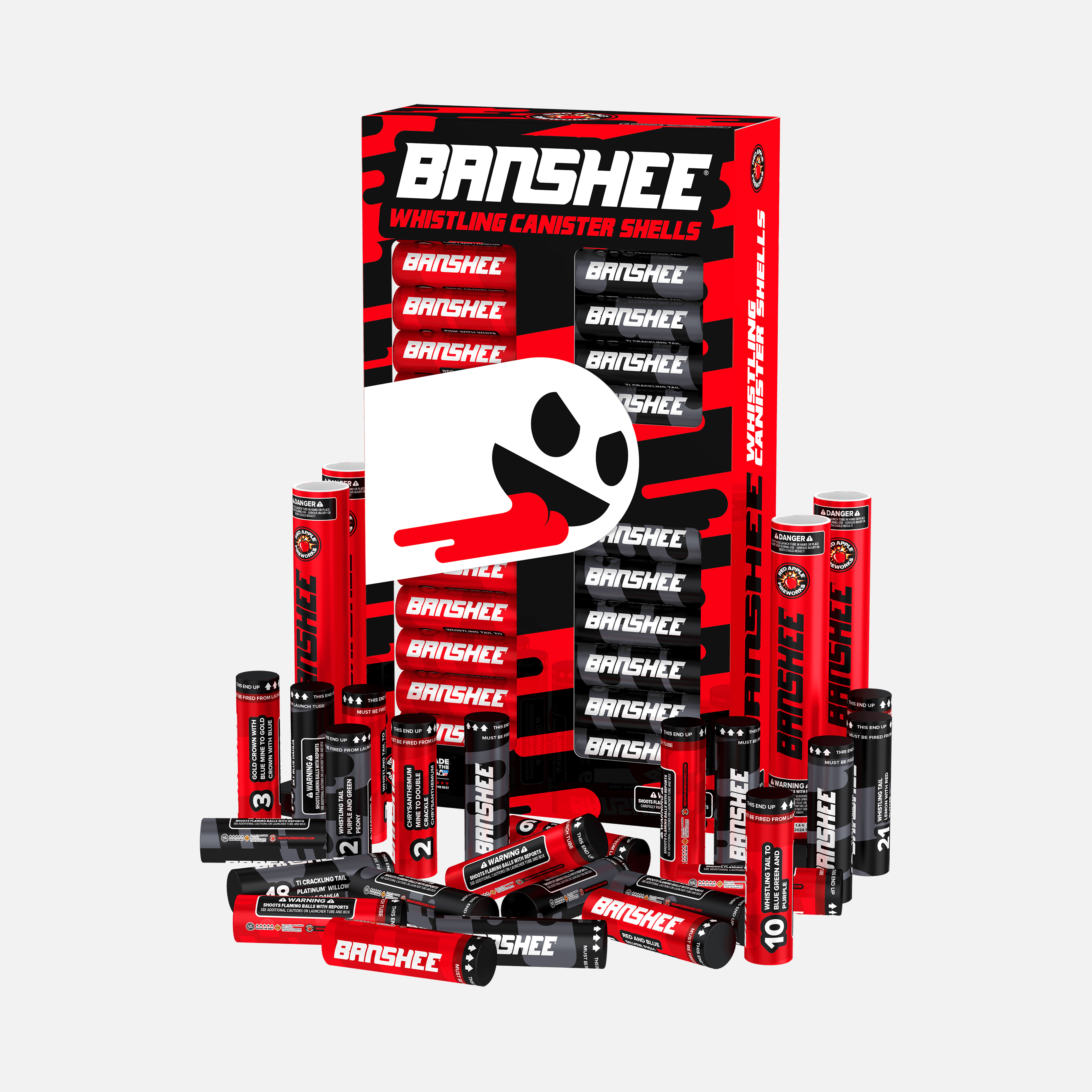 Bansheeâ„¢ 6 and 7 Inch Whistling Canister Shells