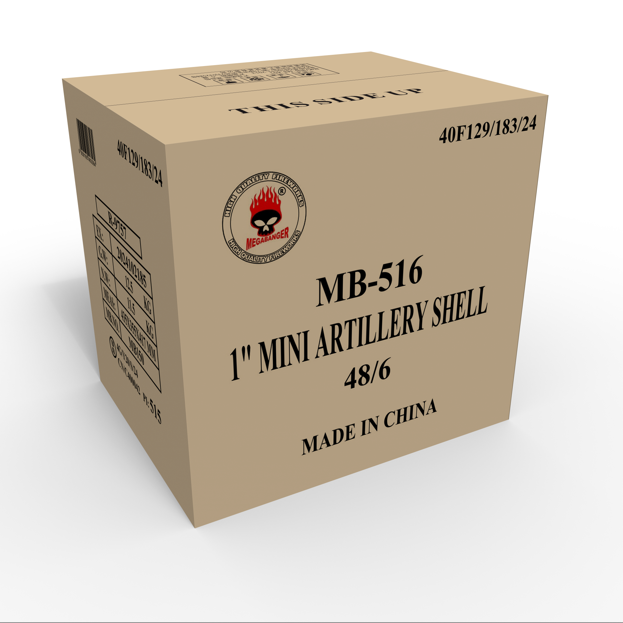 1" Mini Artillery Shell
