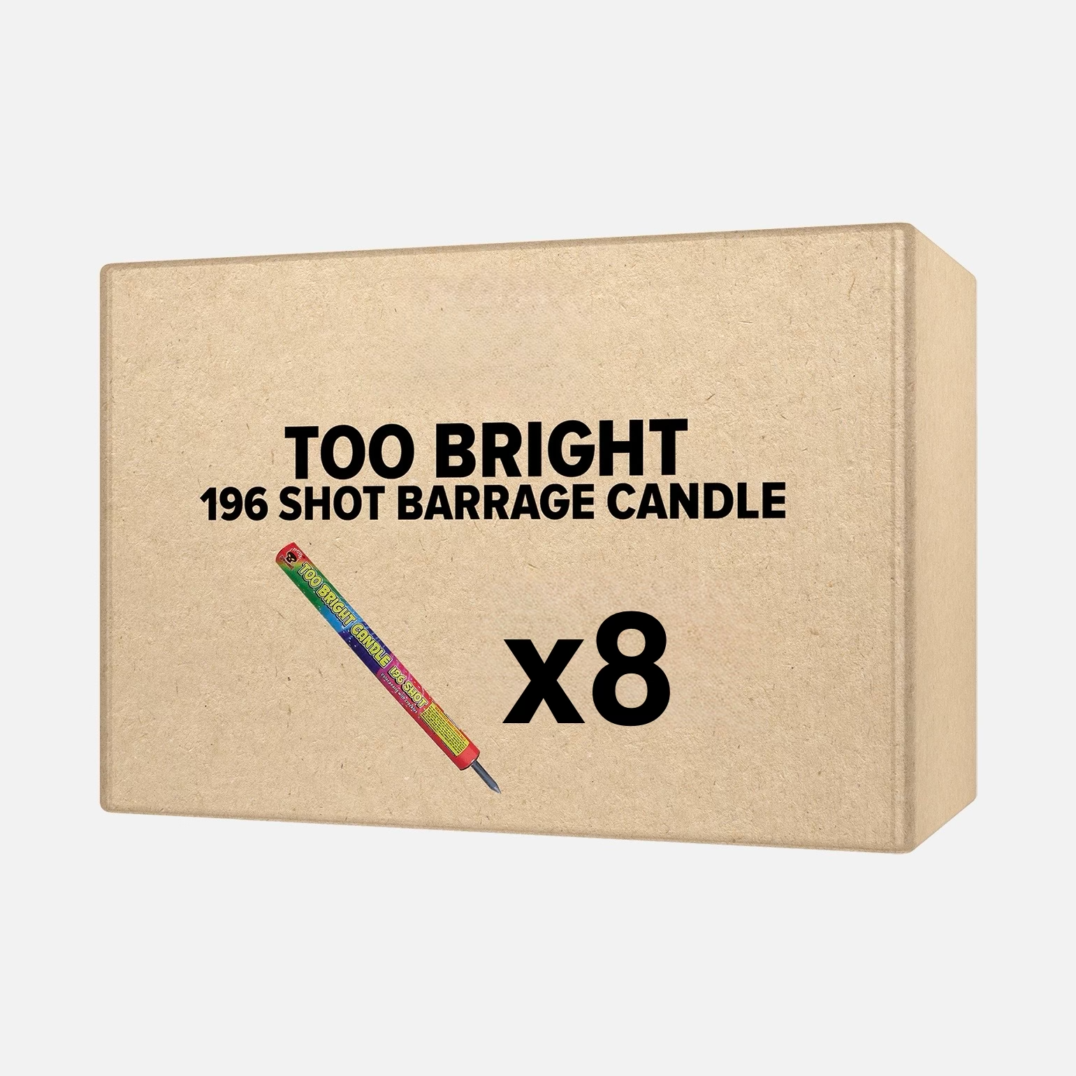 Too Bright 196 shot Barrage Candle