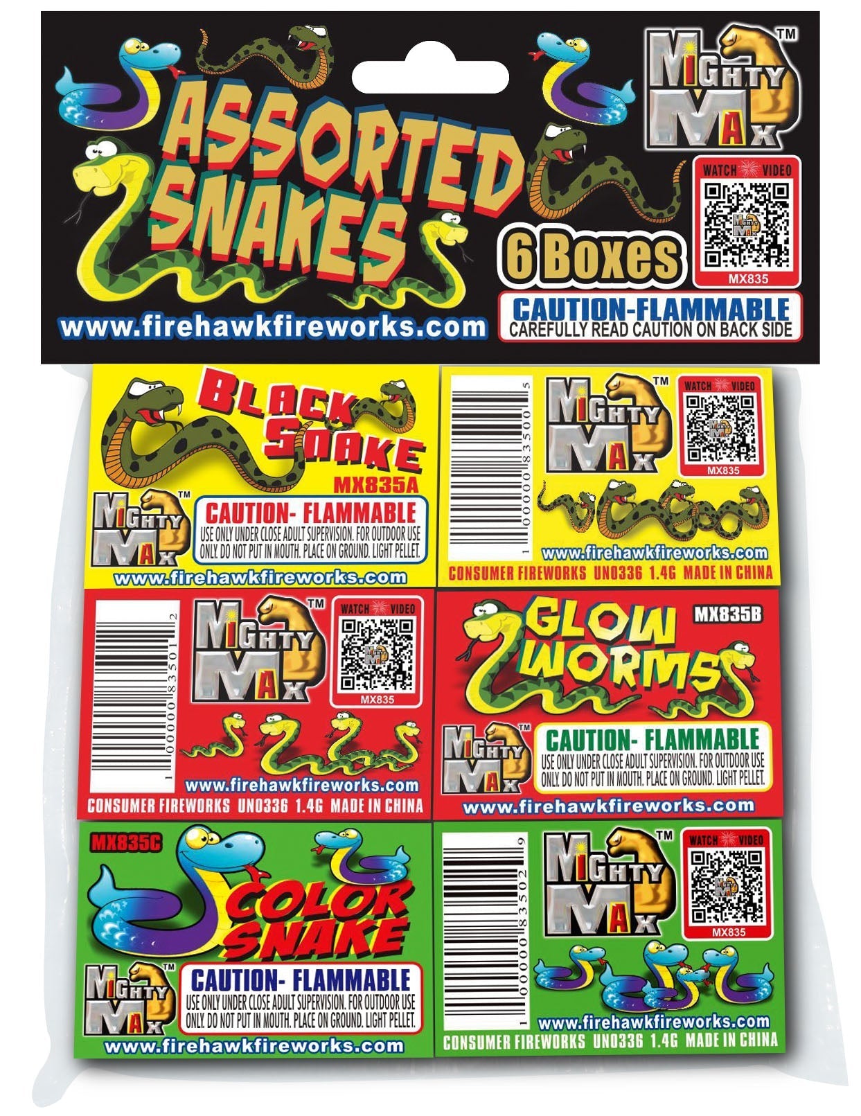 Assorted Snakes Novelty Novelties