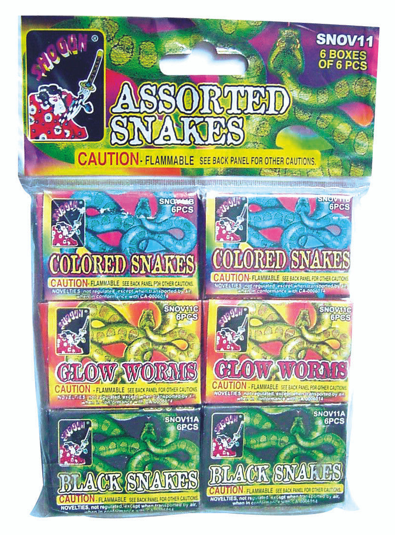 Shogun Assorted Snake Pack Novelties