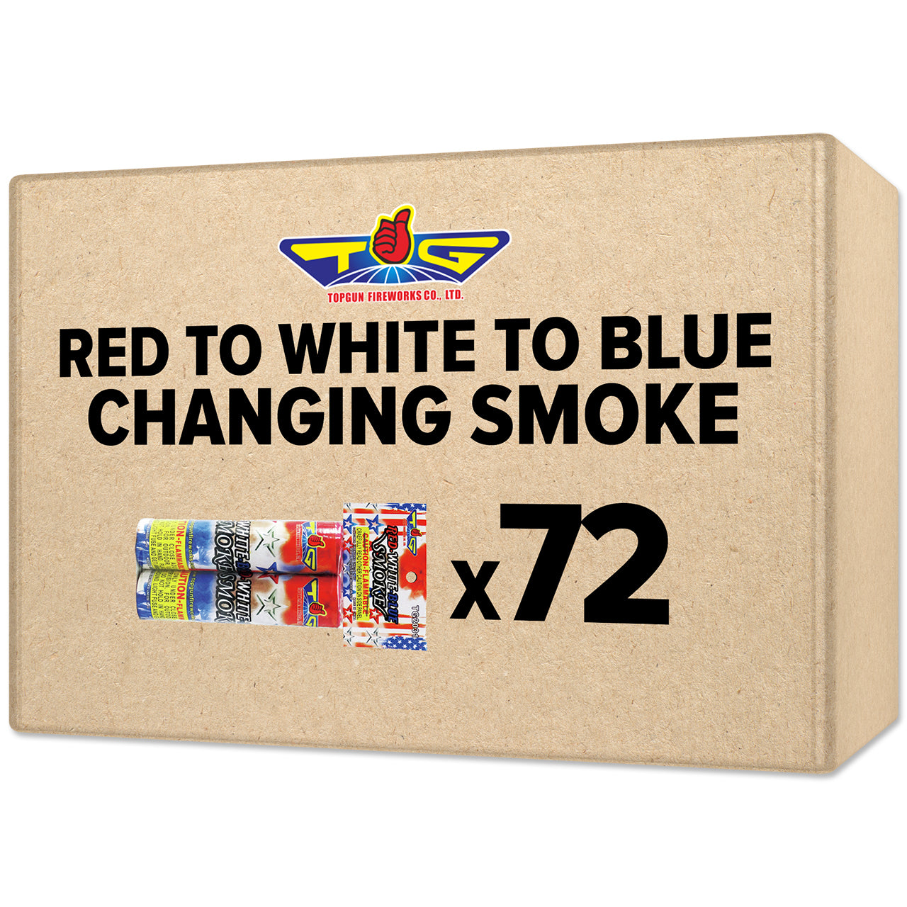 Red To White To Blue Changing Smoke Smoke