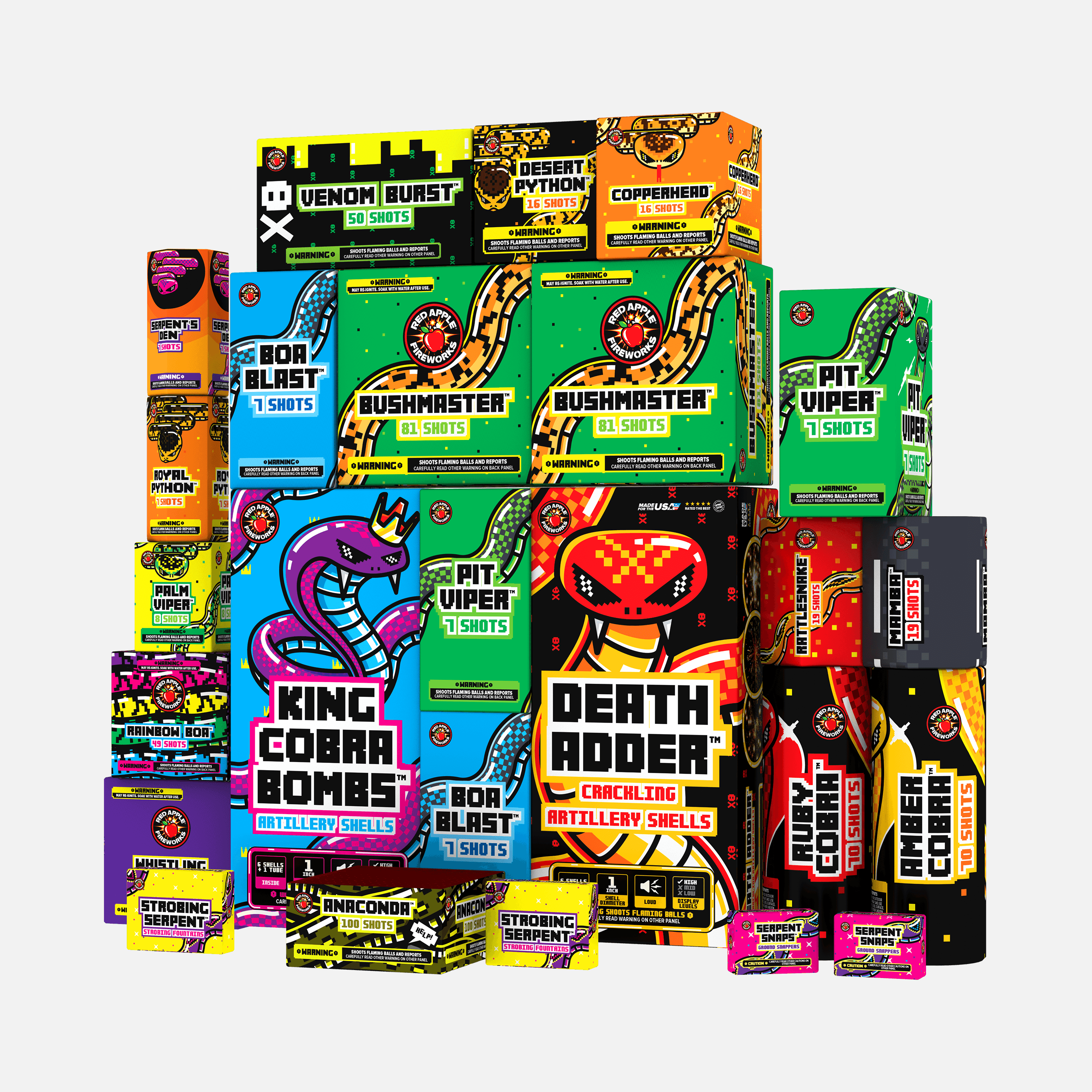 Cobra Box™ 730 Shot Fireworks Samplers™