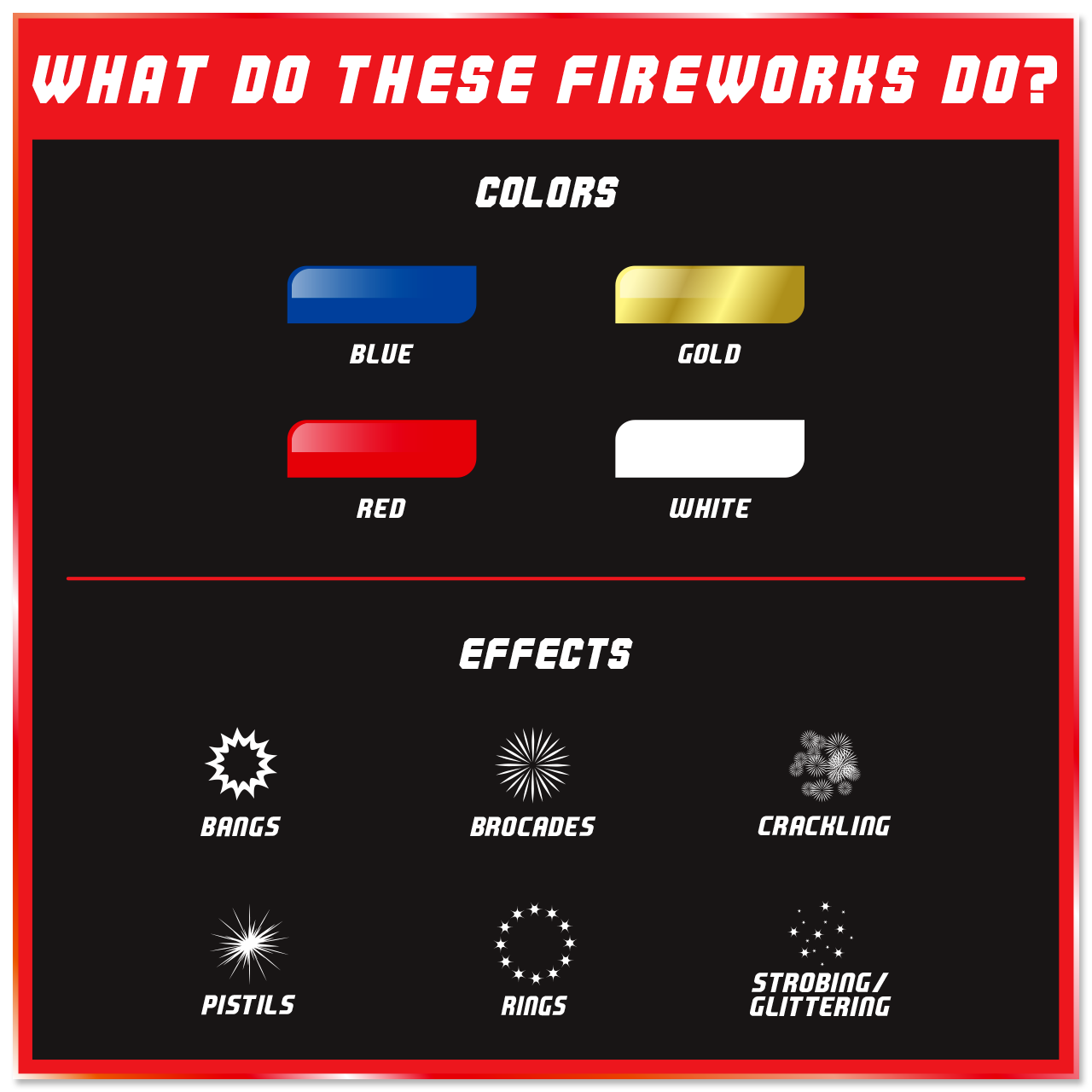 Red, White & Blue Ring Rocket Pack™ by Winda XL® Rockets