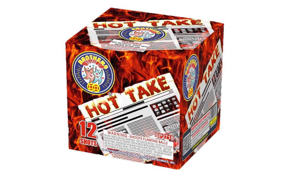 Hot Take 12 Shots Large Aerial Large Aerial Cakes (Up to 350 Grams)
