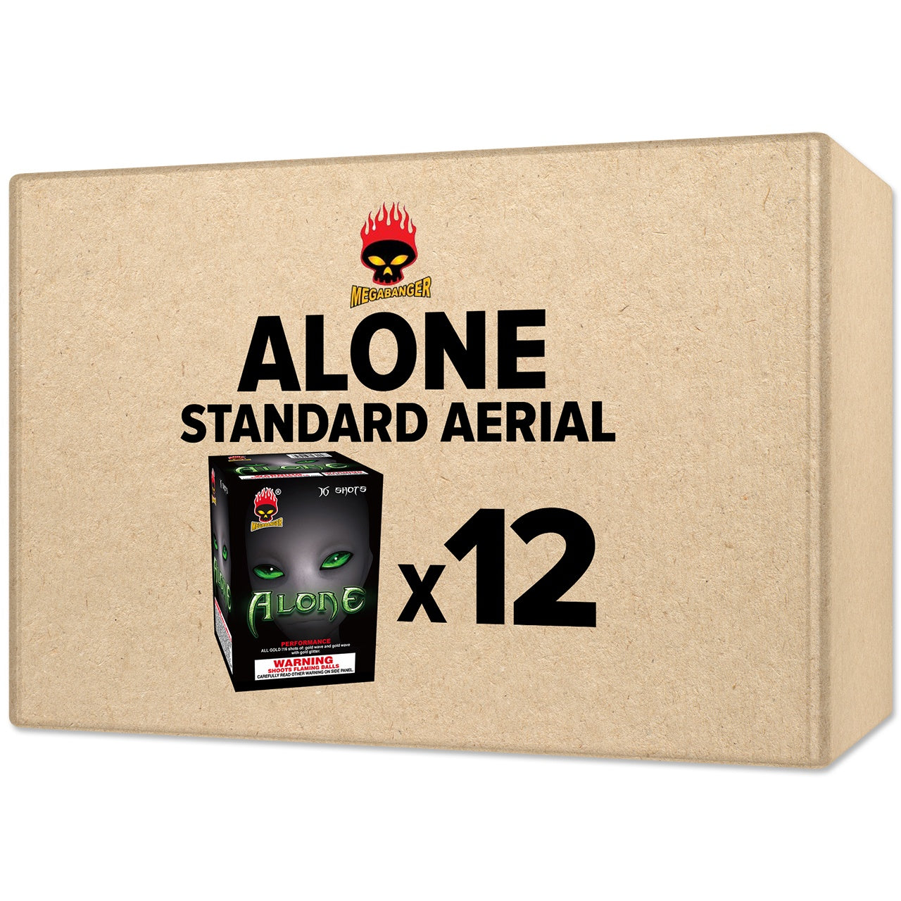 Alone 16 Shot Standard Aerial Standard Aerial Cakes (Up to 200 Grams)