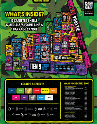 Canna™-Box 467 Shot Fireworks Sampler®
