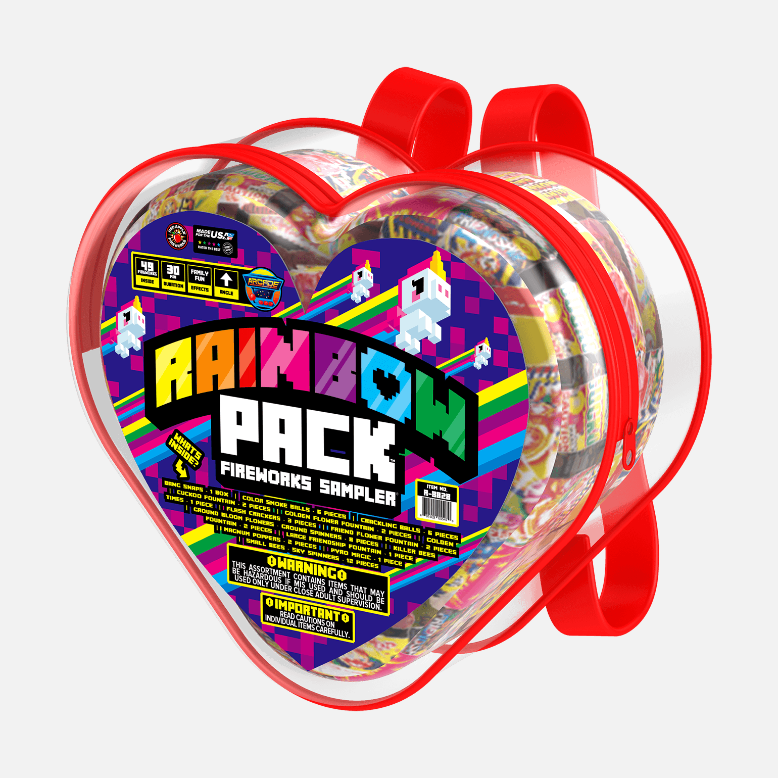 Rainbow⢠Pack Heart Shaped Backpack Samplers® Ground Effect Samplers®
