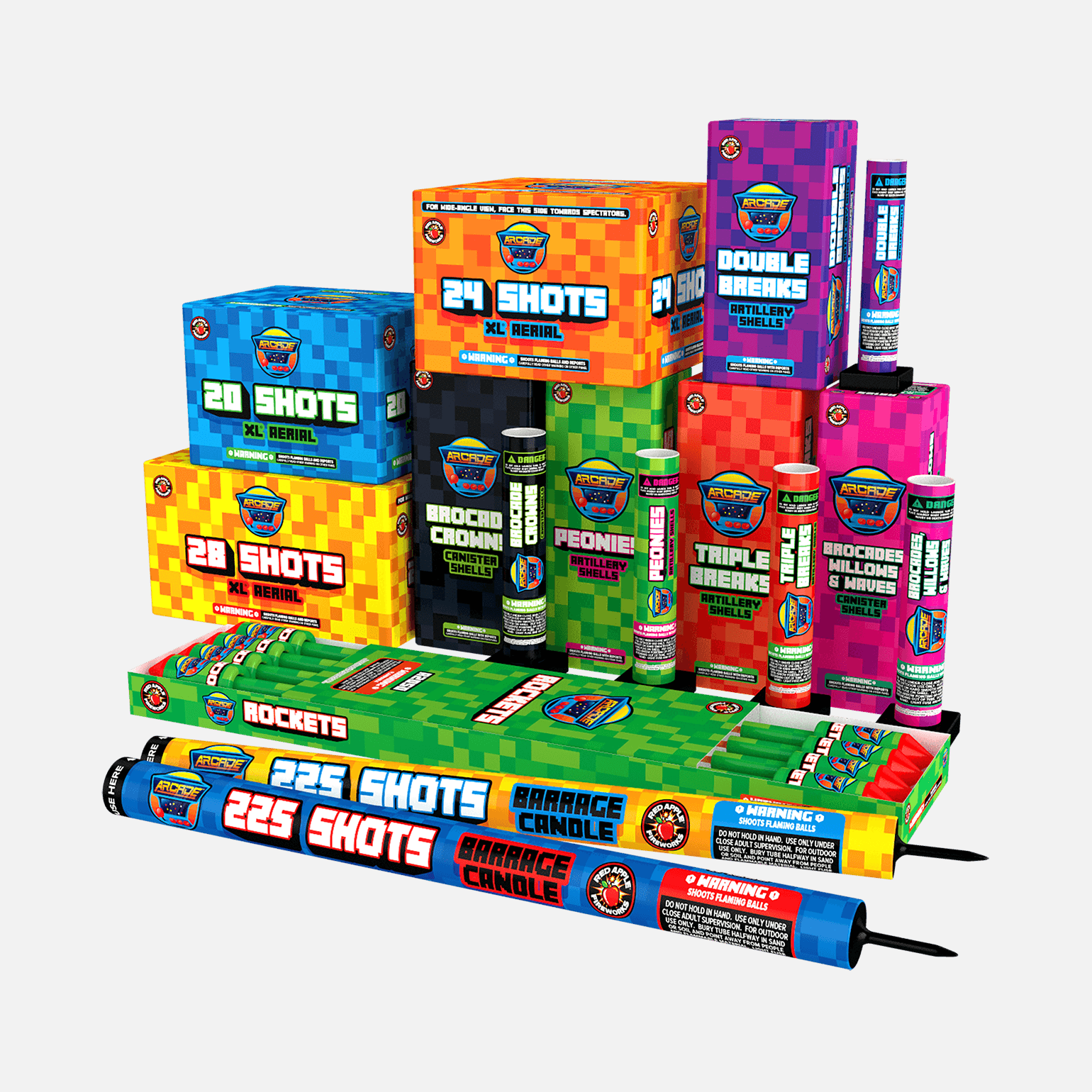 ArcadeĀ® Case 560 Shots SamplerĀ® Sky Show SamplersĀ®