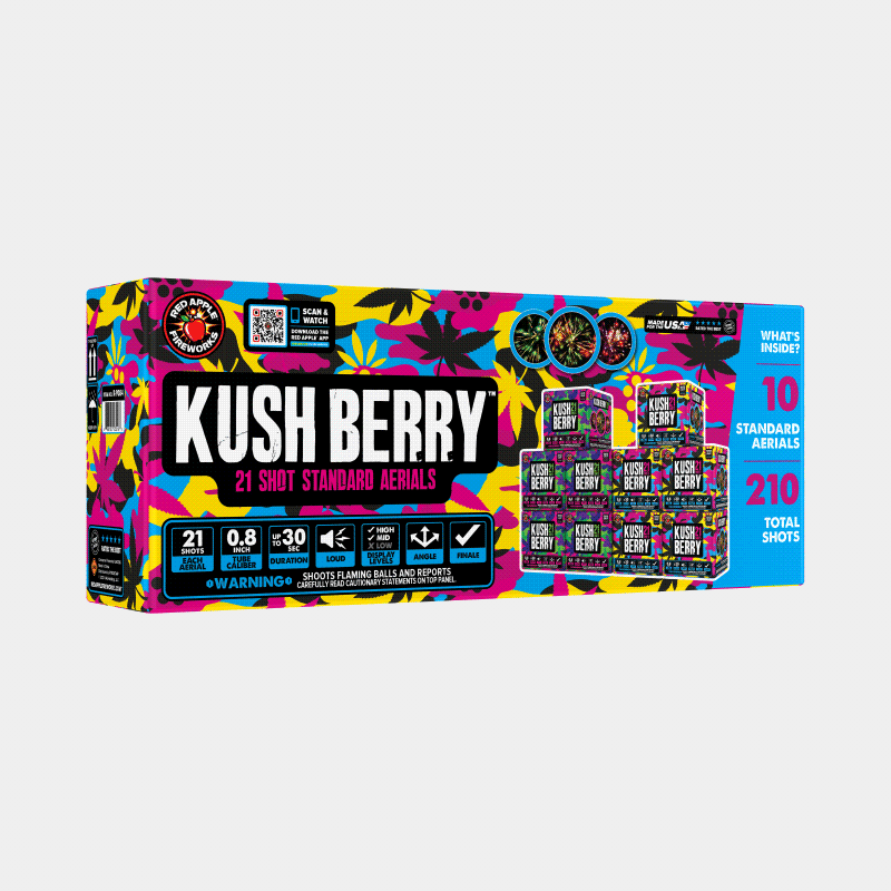 Kush® Berry 21 Shots Standard Aerial Standard Aerial Cakes (Up to 200 Grams)