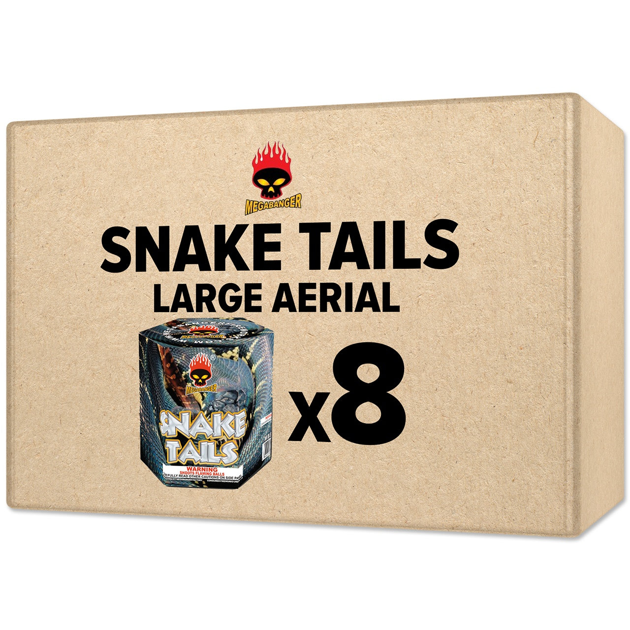 Snake Tails Large Aerial Large Aerial Cakes (Up to 350 Grams)