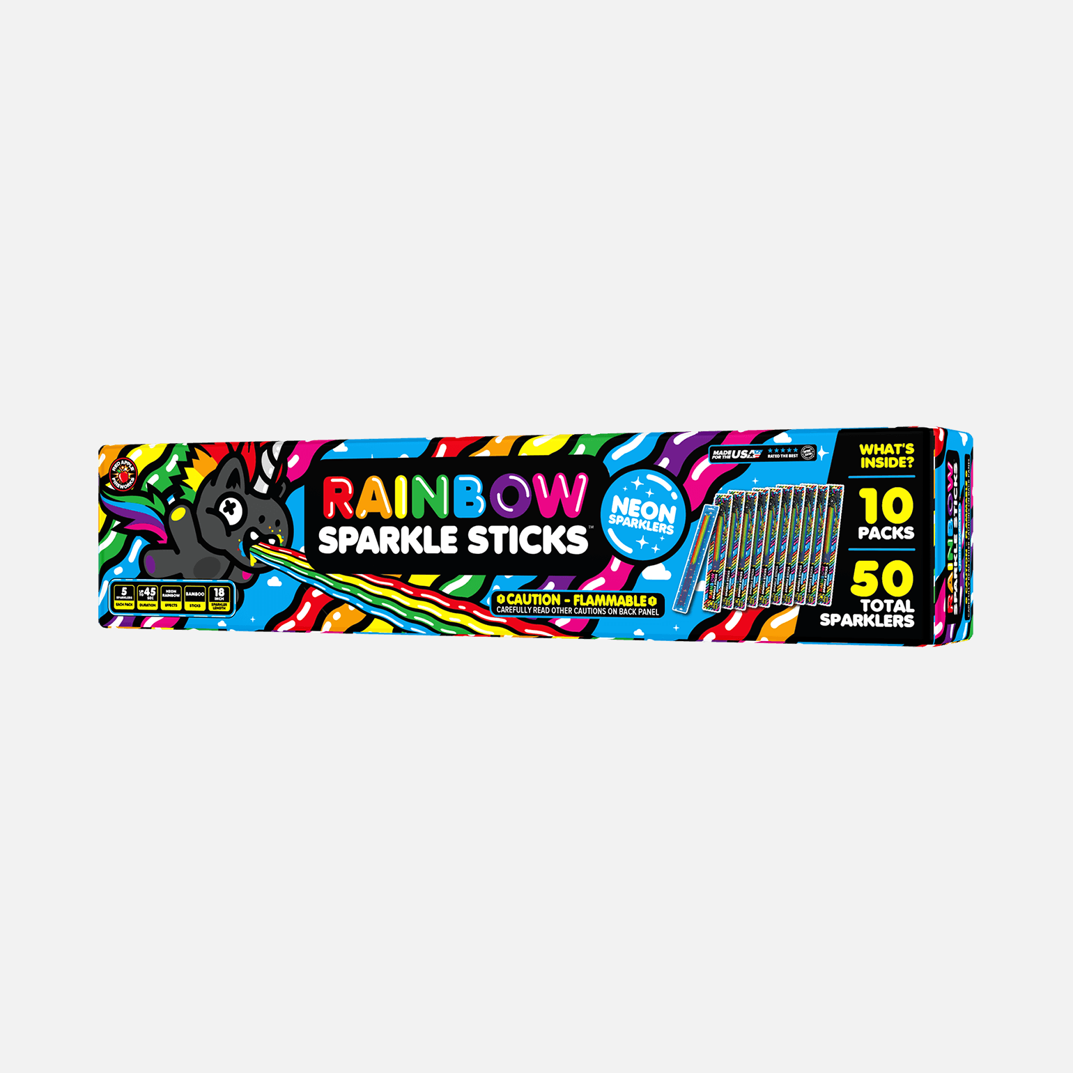 Rainbow Sparkle Sticks⢠Sparklers