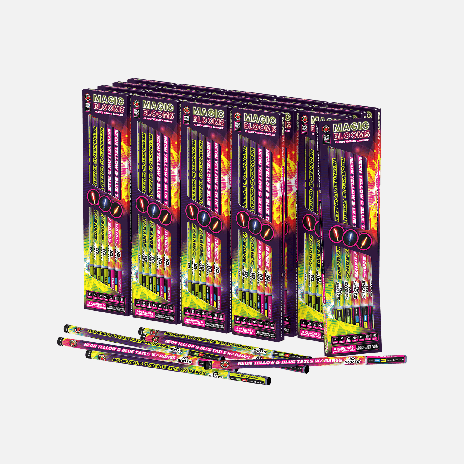 Magic Blooms™ 10 Shot Roman Candles