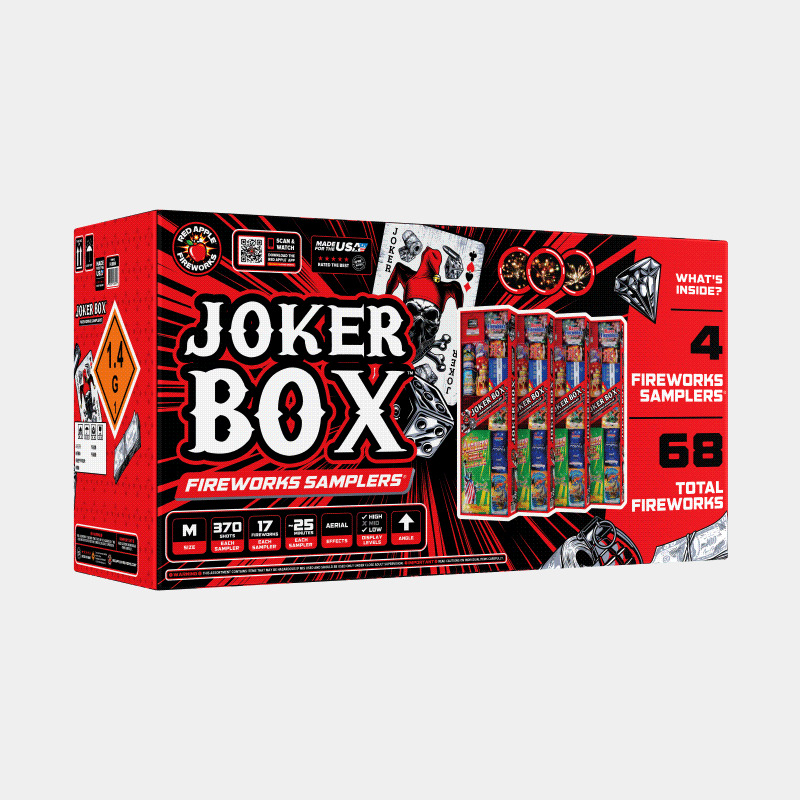Joker⢠Box 370 Shot Fireworks Samplers® Sky Show Samplers®