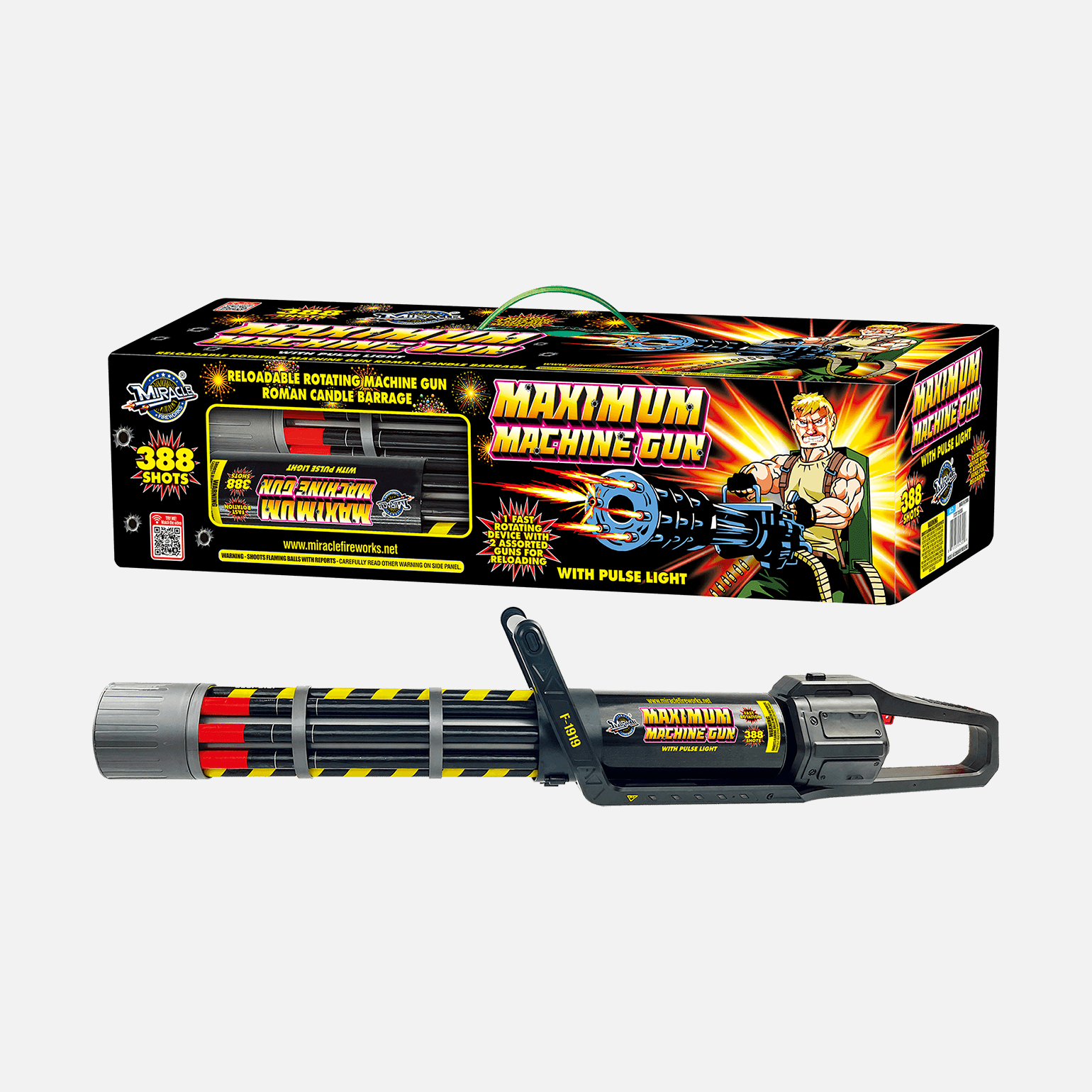 388 Shot Maximum Machine Gun Rotating Gatling Gun
