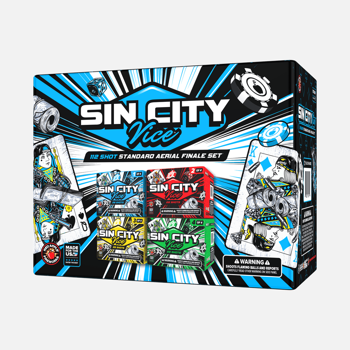 Sin City Vice™ 112 Shot Standard Aerial Finale Sets®