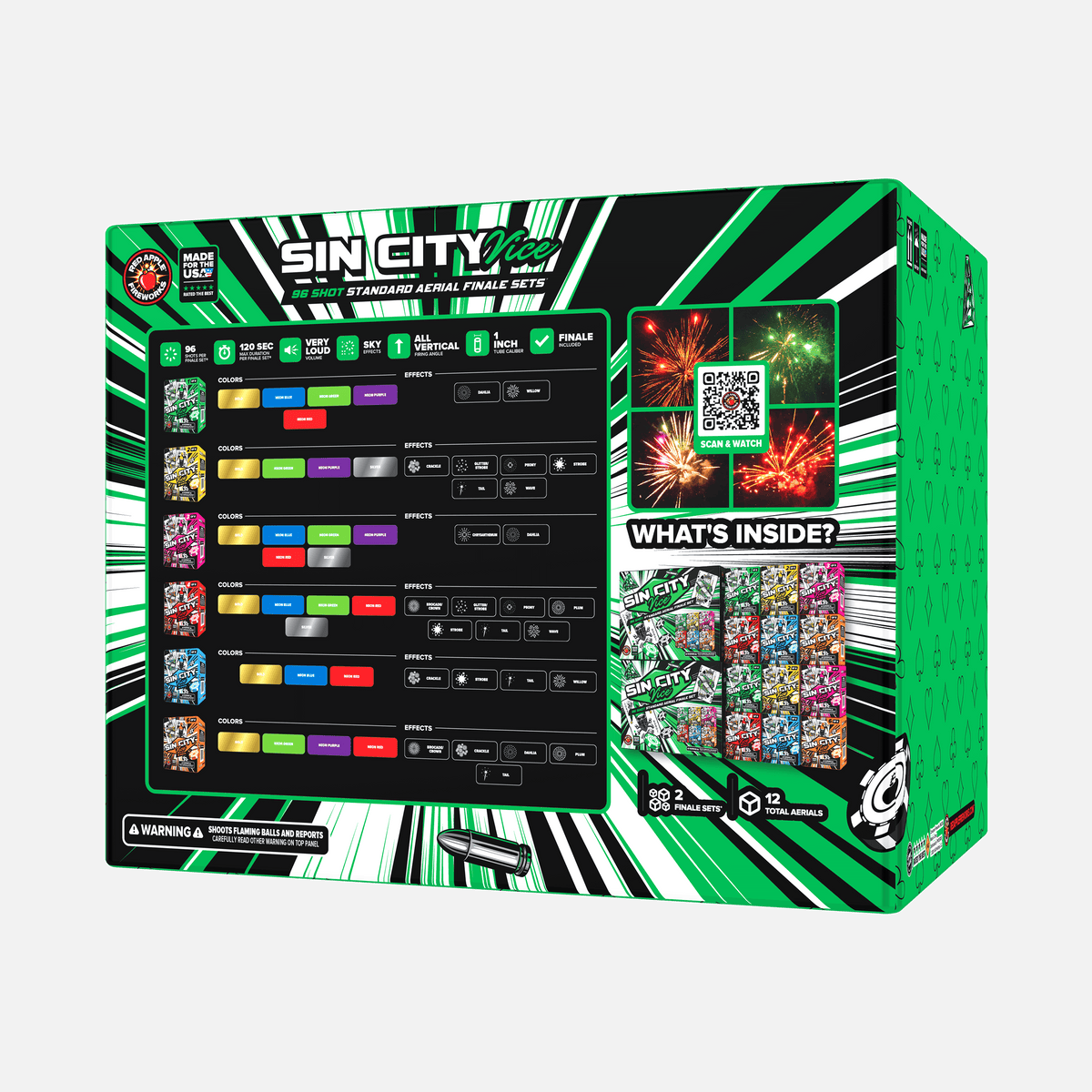 Sin City Vice™ 96 Shot Standard Aerial Finale Sets®