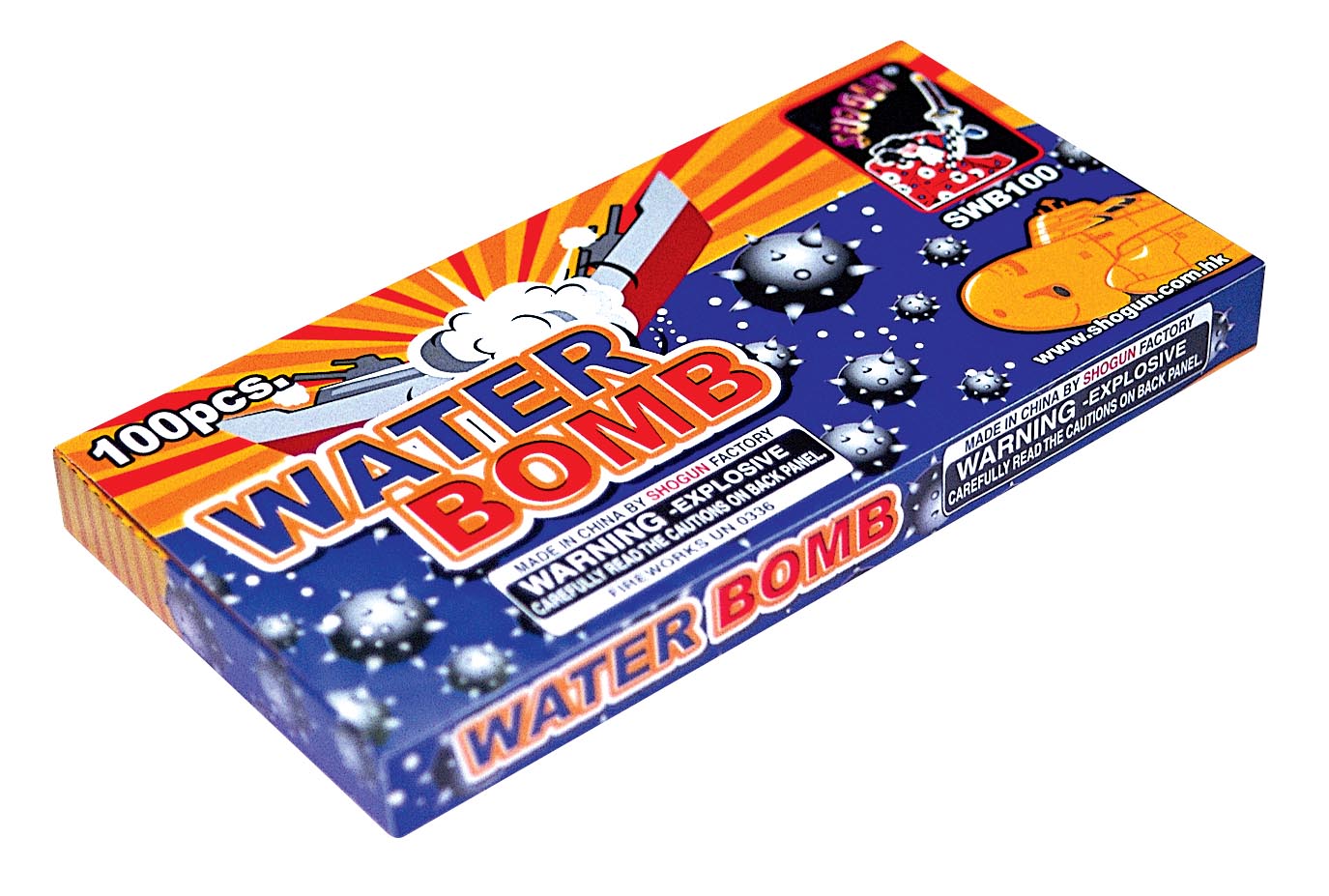 Water Bomb 100 Shot Cracker Single-Fuse Firecrackers