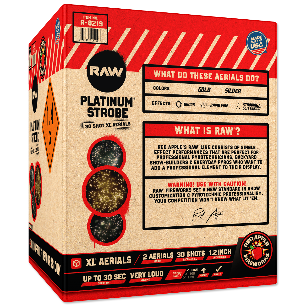 Platinum® Strobe 30-Shots XL® Aerials XL® Aerial Cakes (Up to 500 Grams)