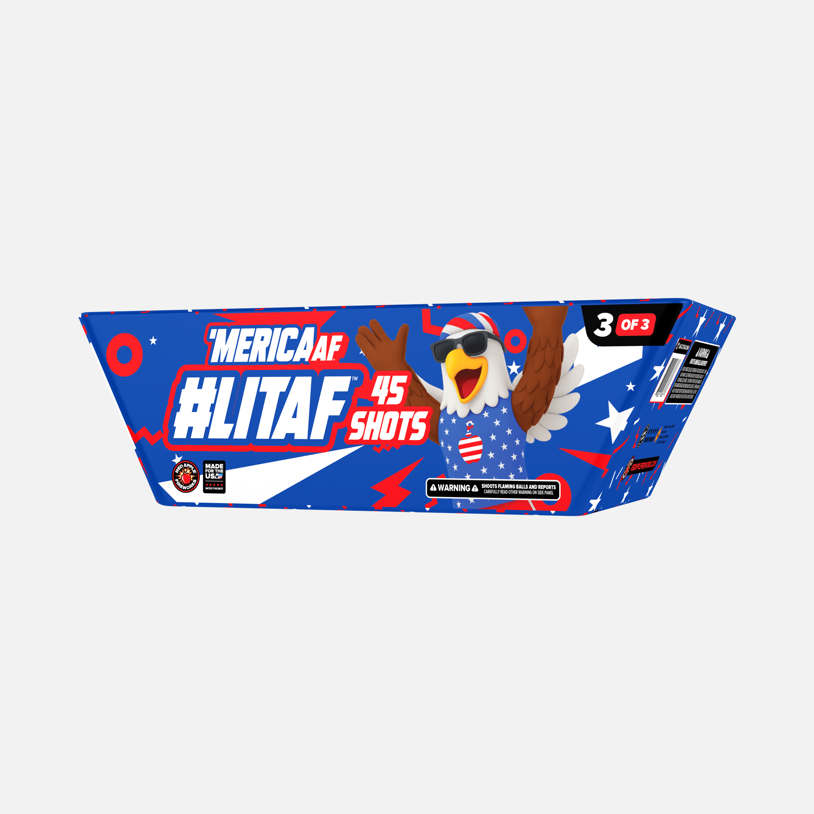 'MERICA AF™ #LITAF™ 135 Shots XL® Aerial Finale Set®