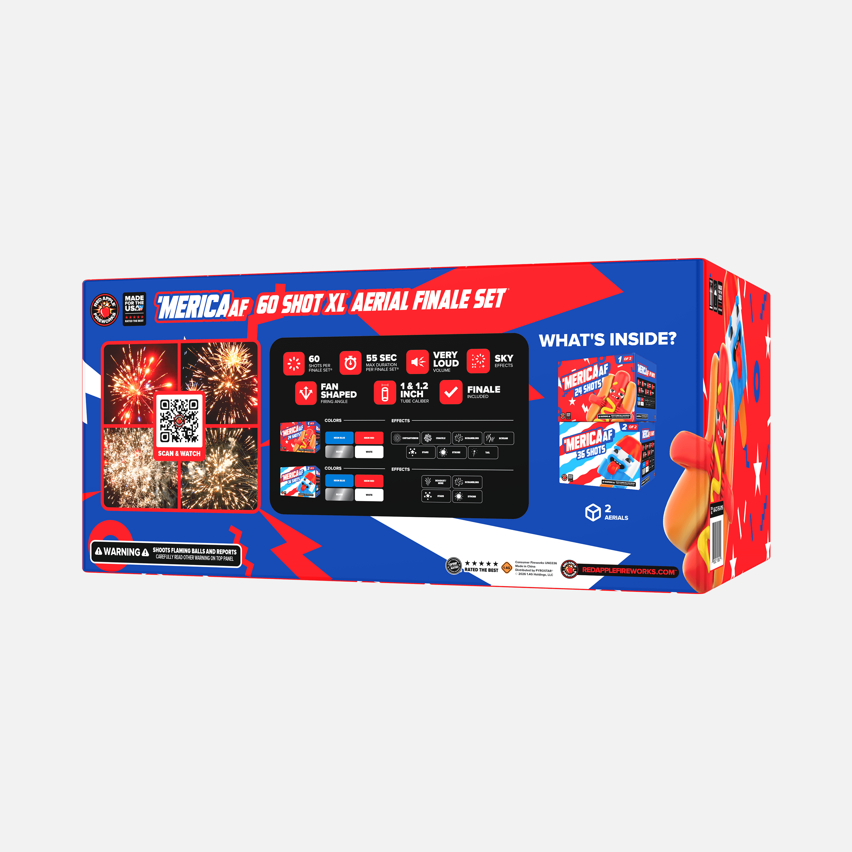 'MERICA AF™ 60 Shot XL® Aerial Finale Set®