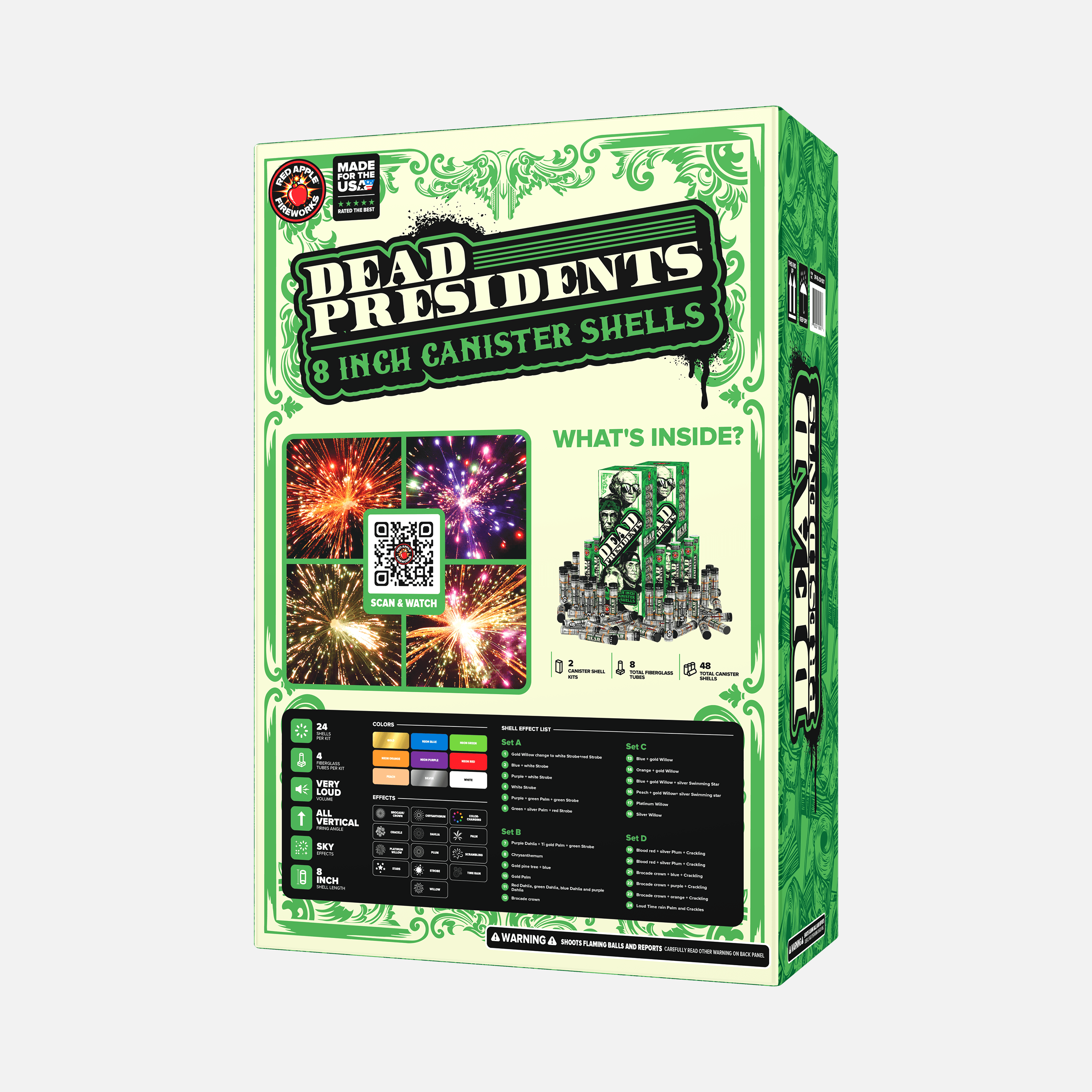 Dead Presidents™ 8 Inch Canister Shells