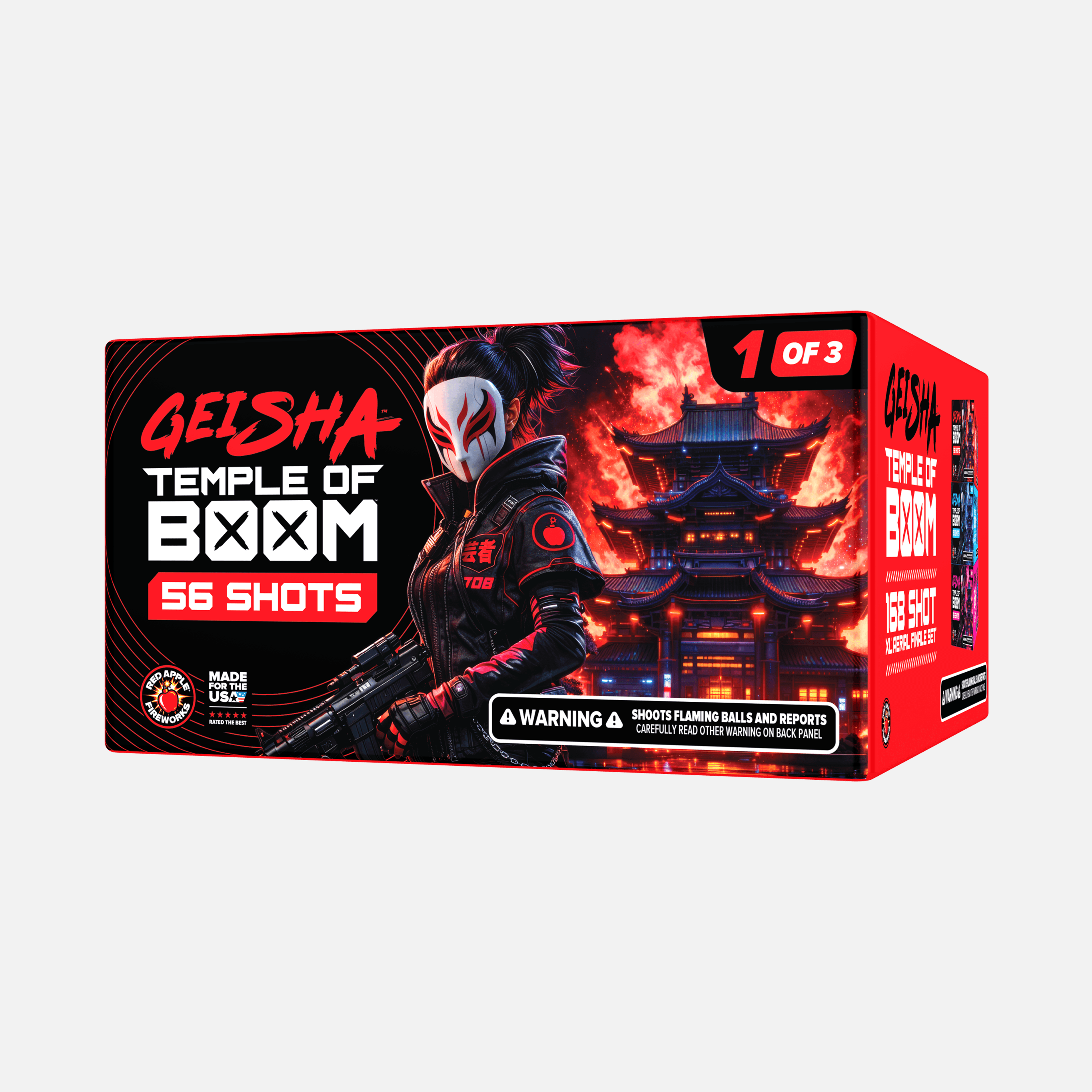 Geisha® Temple of Boom™ 168 Shot XL® Aerial Finale Set®