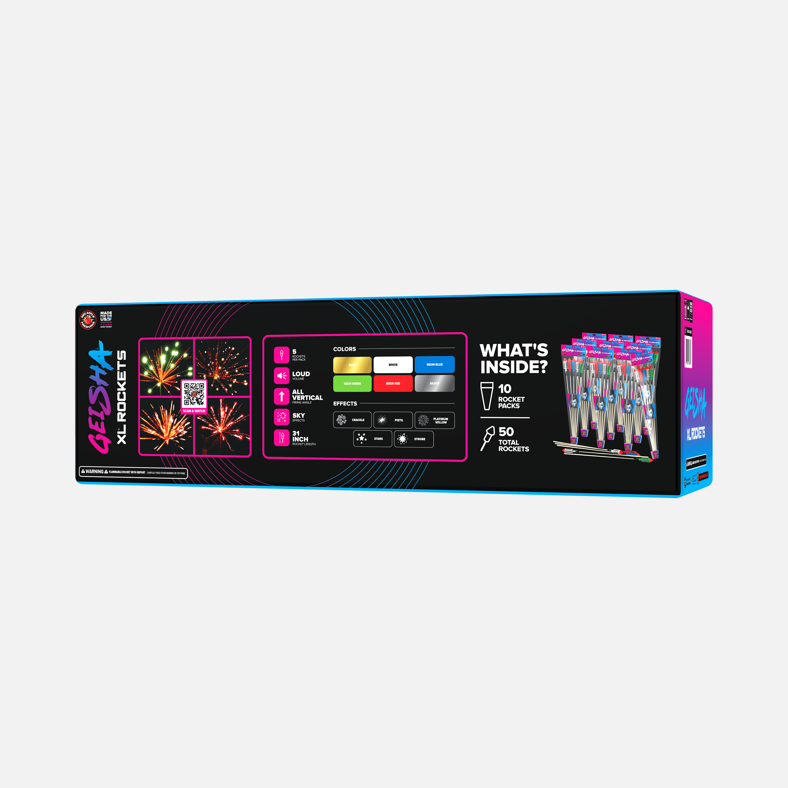 Geisha® XL® Rockets