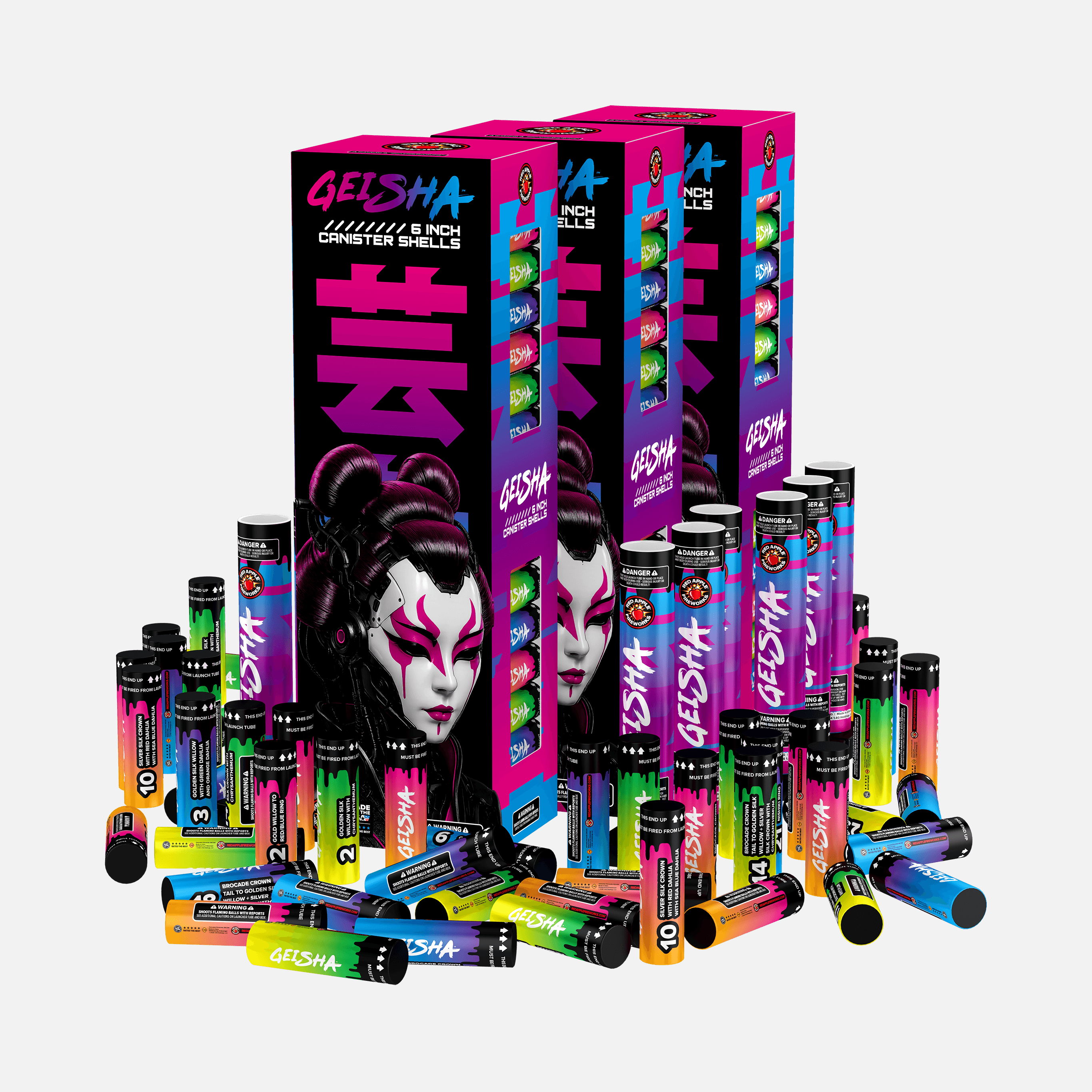 Geisha® 6 Inch Canister Shells