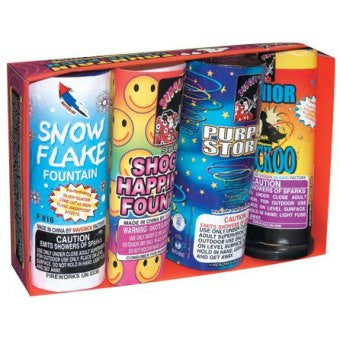 4 Inch Value Pack Assorted Standard Fountains Standard Fountains