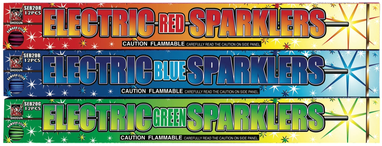 Shogun 20 Inch Bamboo Color Sparklers Sparklers