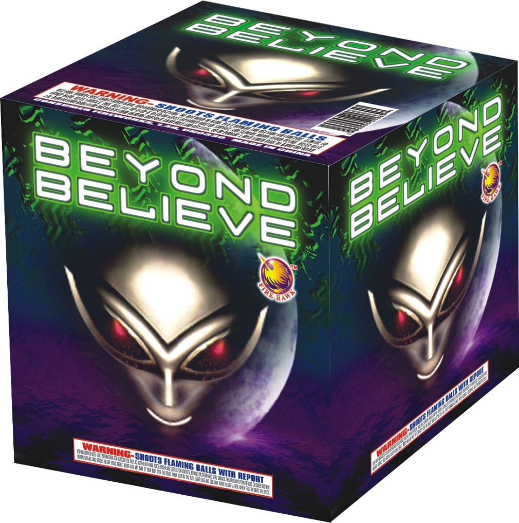 Beyond Believe 16 Shot Standard Aerial Standard Aerial Cakes (Up to 200 Grams)
