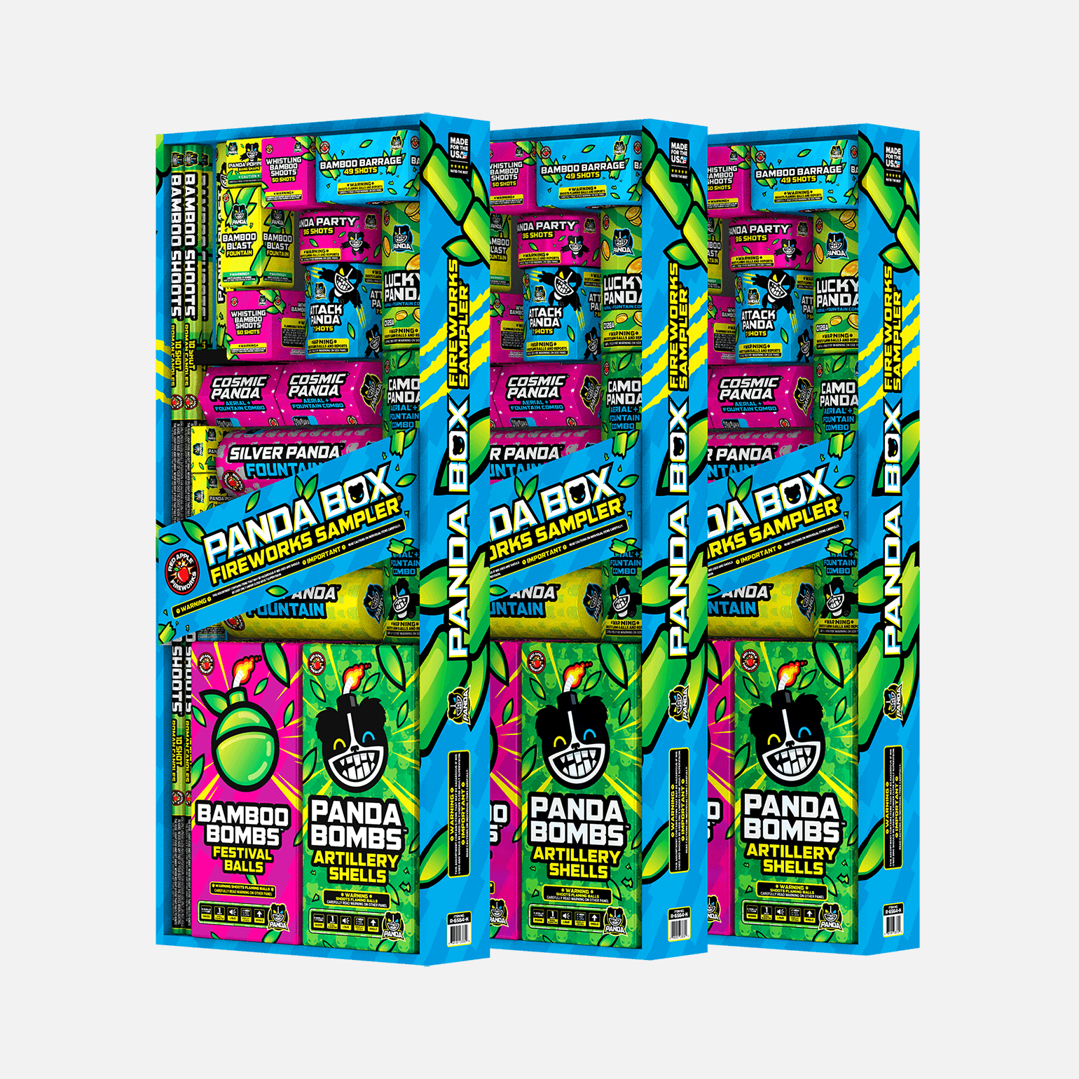 Panda Box® 364 Shot Fireworks Sampler® Sky Show Samplers®