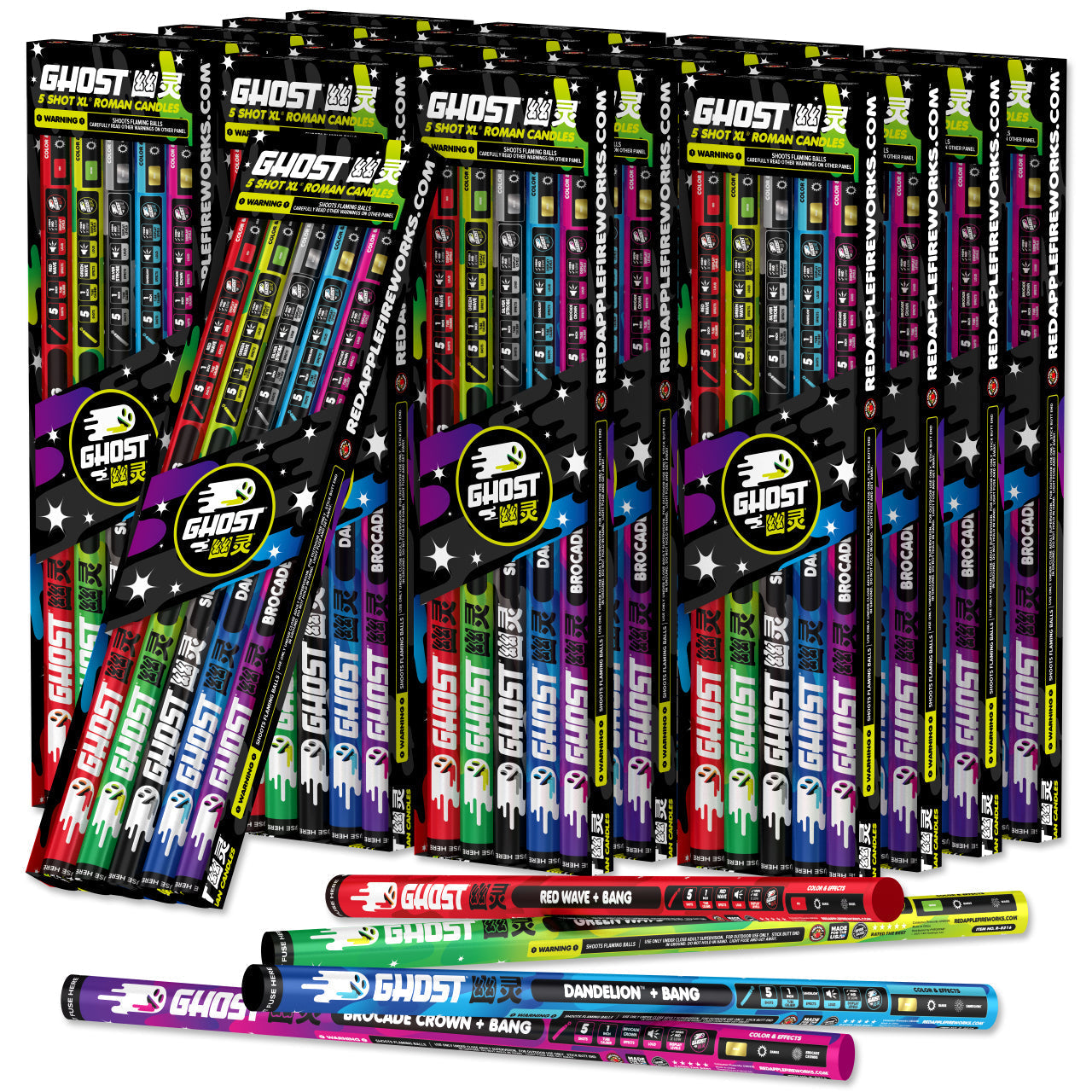 Ghost® Candles 5-Shots XL® Roman Candles XL® Roman Candles