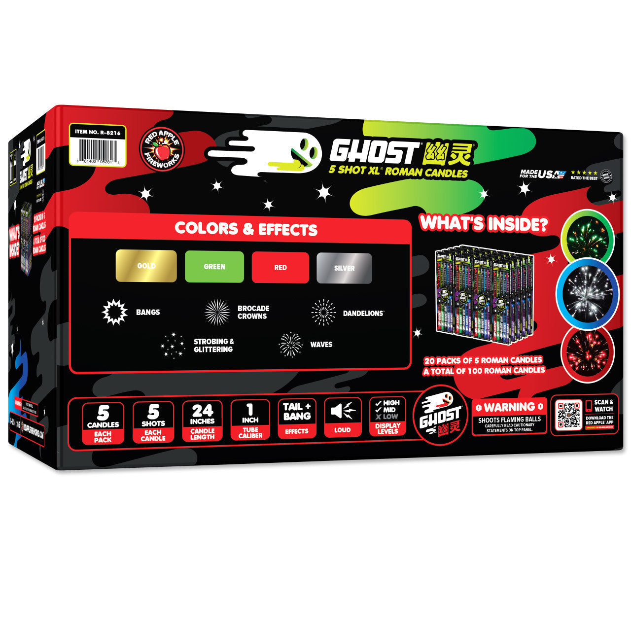 Ghost® Candles 5-Shots XL® Roman Candles XL® Roman Candles