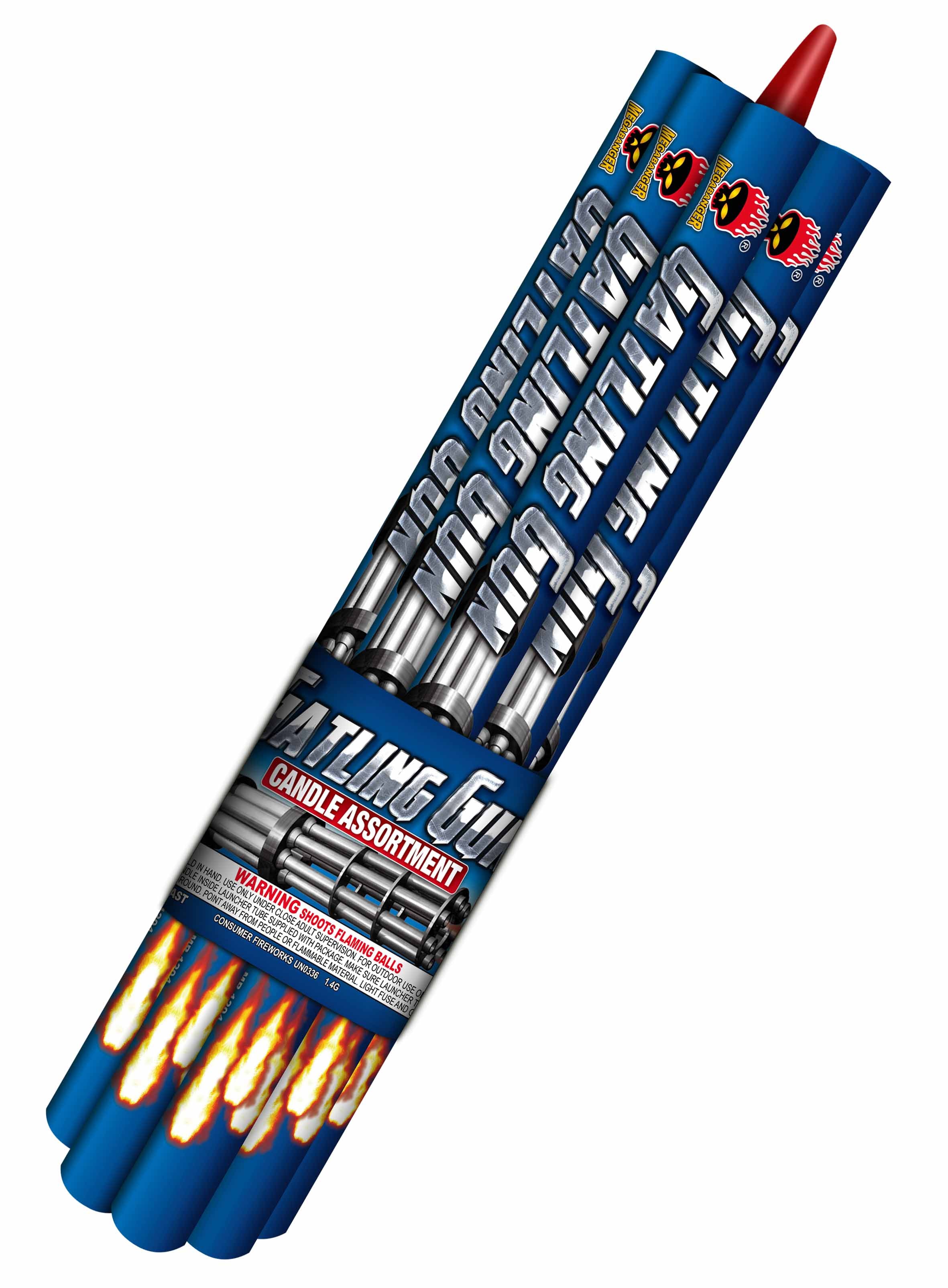 Gatling Gun 40 Shot Large Roman Candle Assortment Large Roman Candles