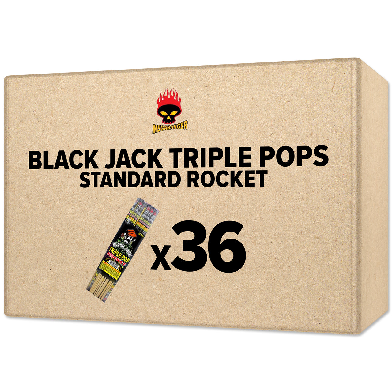 Black Jack Triple Pop's Standard Rocket Large Rockets