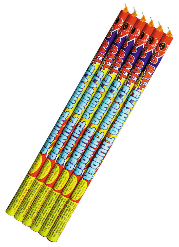 Flashing Thunder 10 Balls Standard Roman Candles