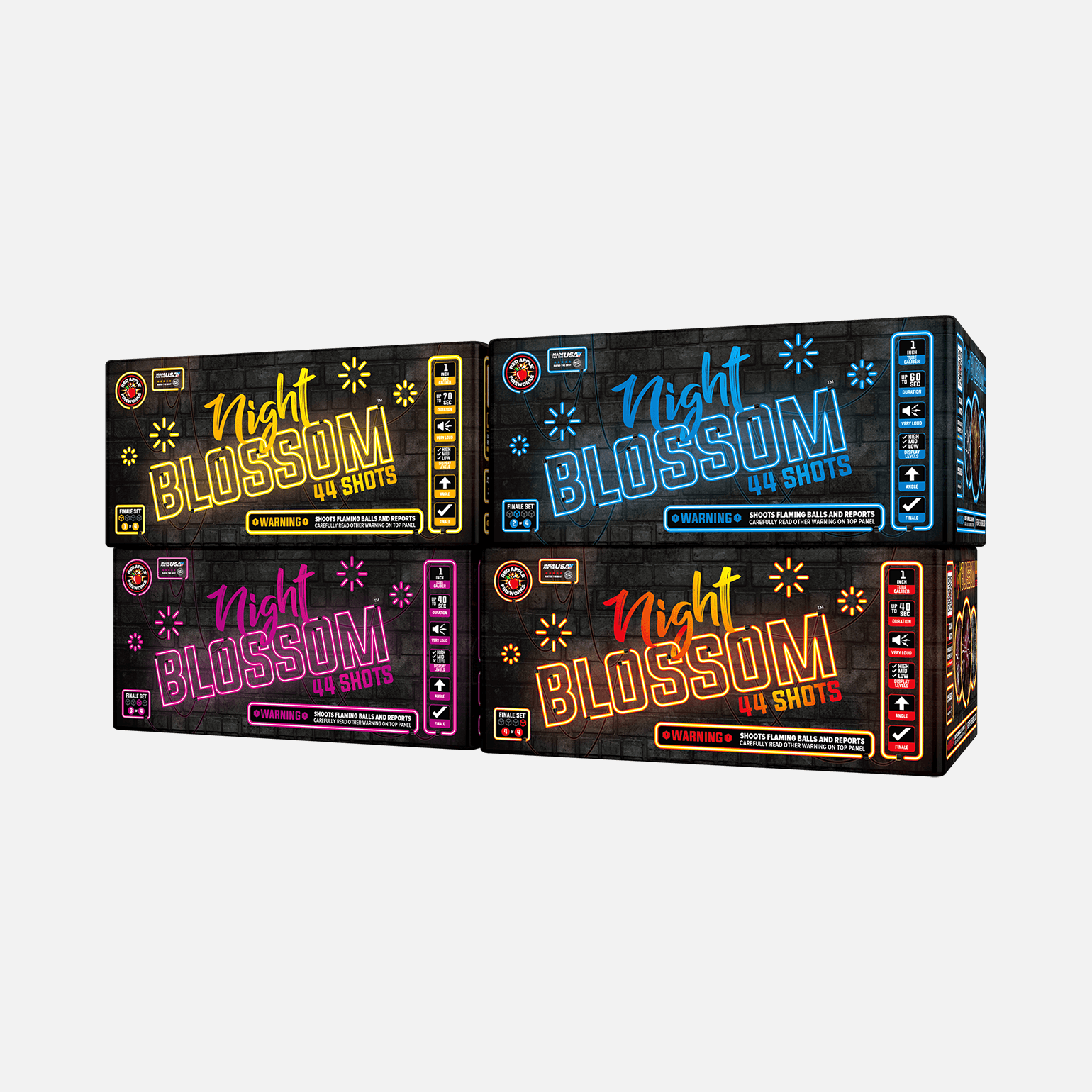 Night Blossom™ 176 Shot XL® Aerial Finale Set® XL® Finale Sets® (Up to 2000 Grams)