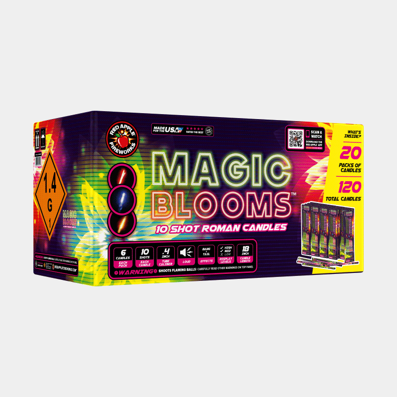 Magic Blooms™  10 Shot Roman Candles