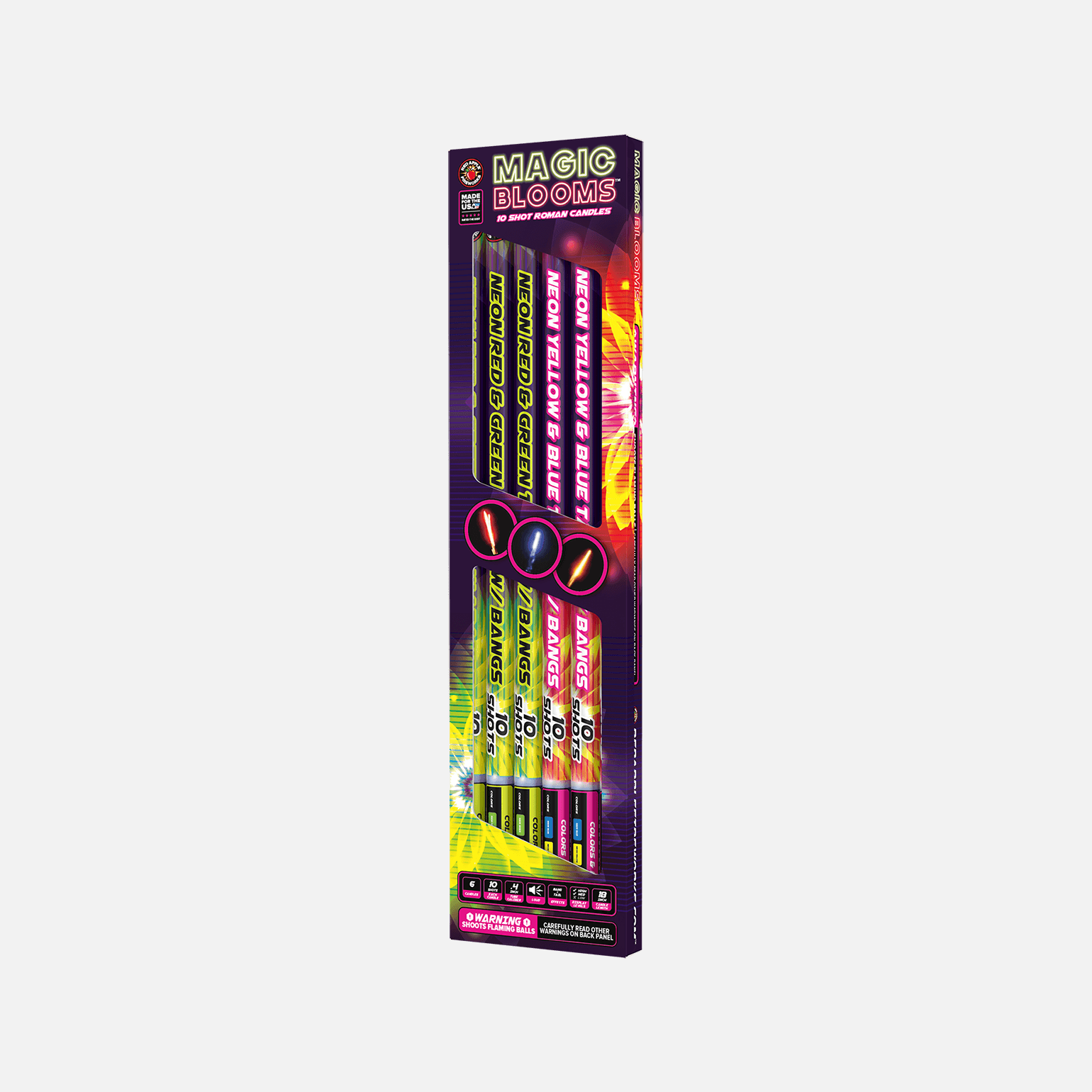 Magic Blooms™  10 Shot Roman Candles